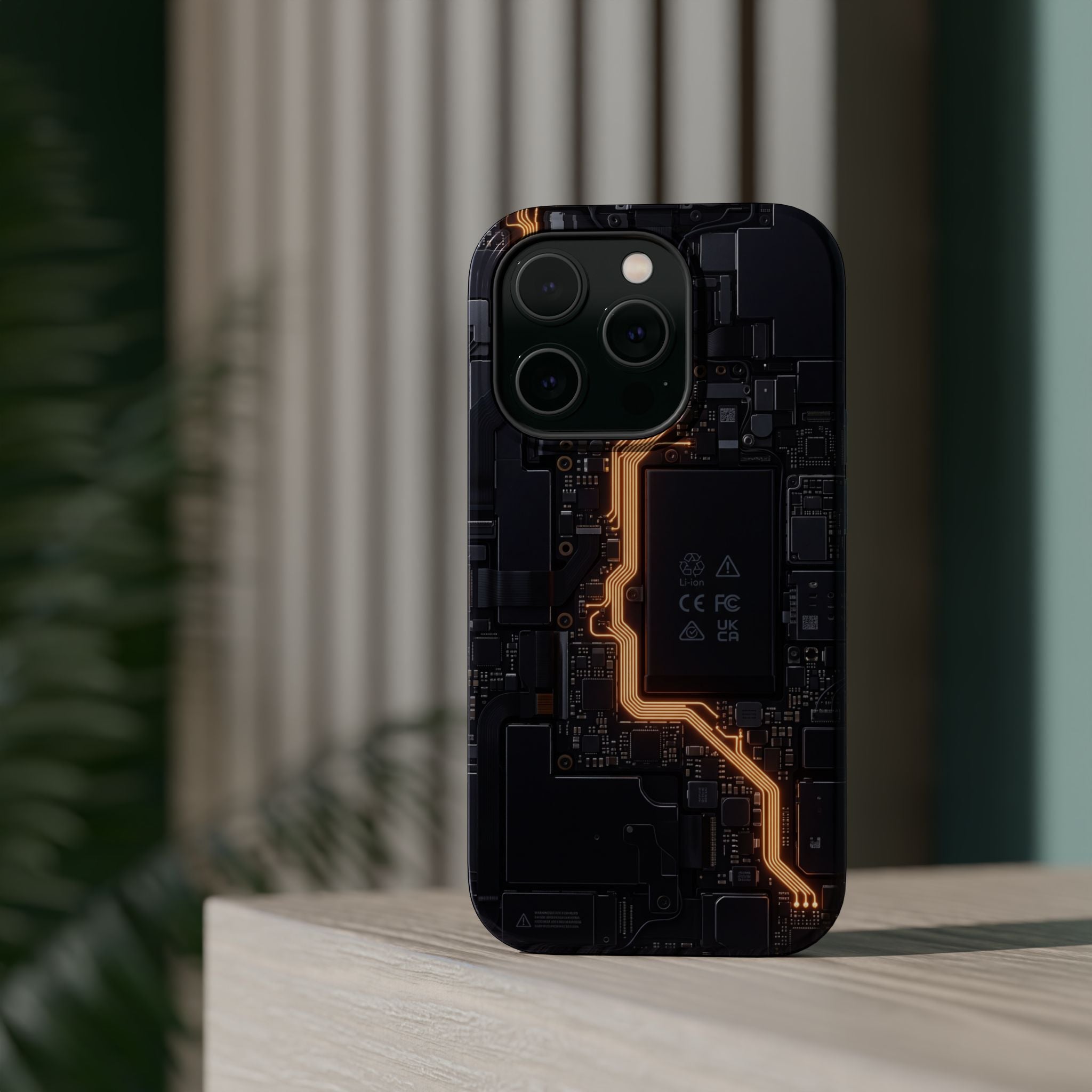 Electrician Circuit Bolt Phone Case — Impact-Resistant Wireless Charging Cover