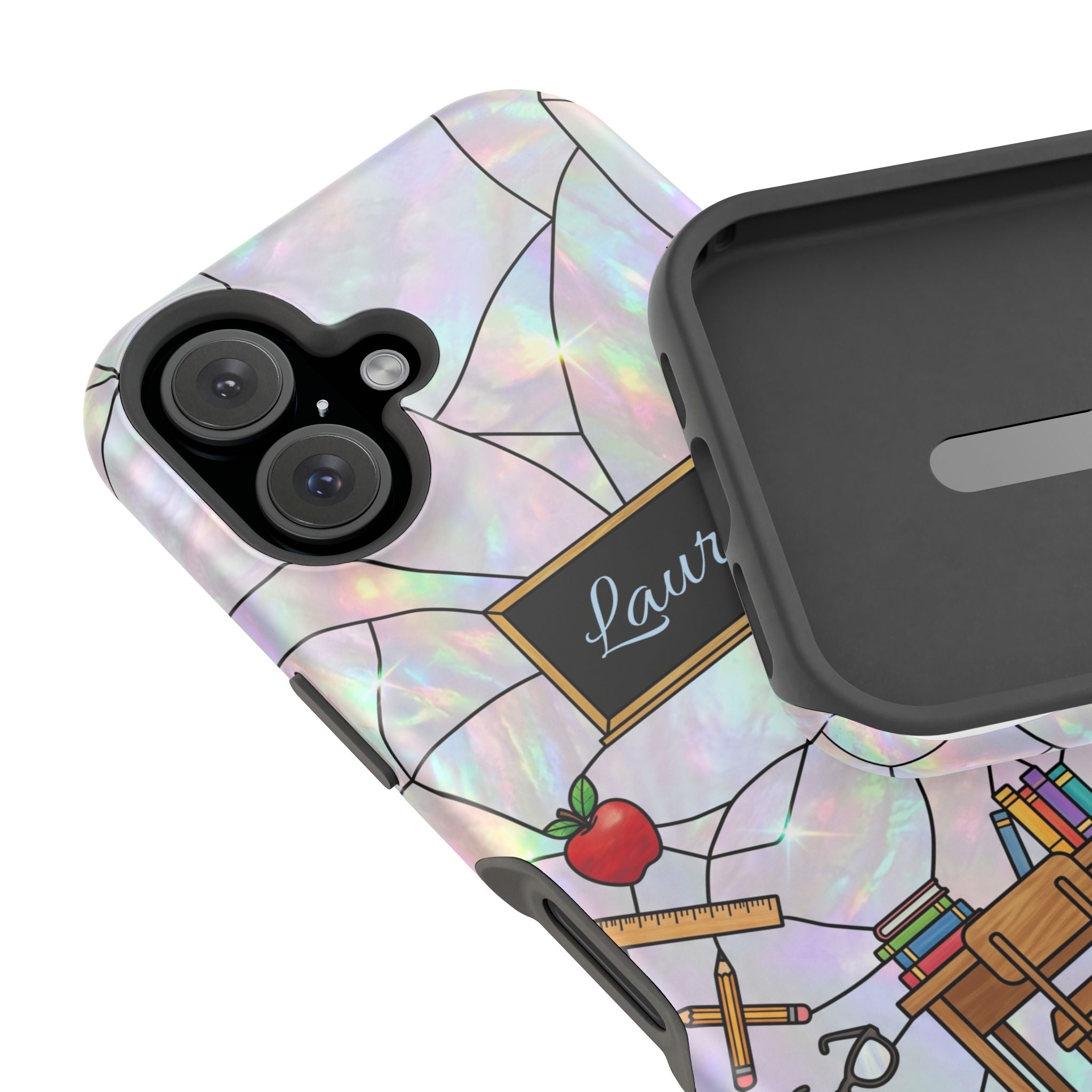 Personalized Teacher Phone Case — Impact-Resistant Wireless Charging Cover