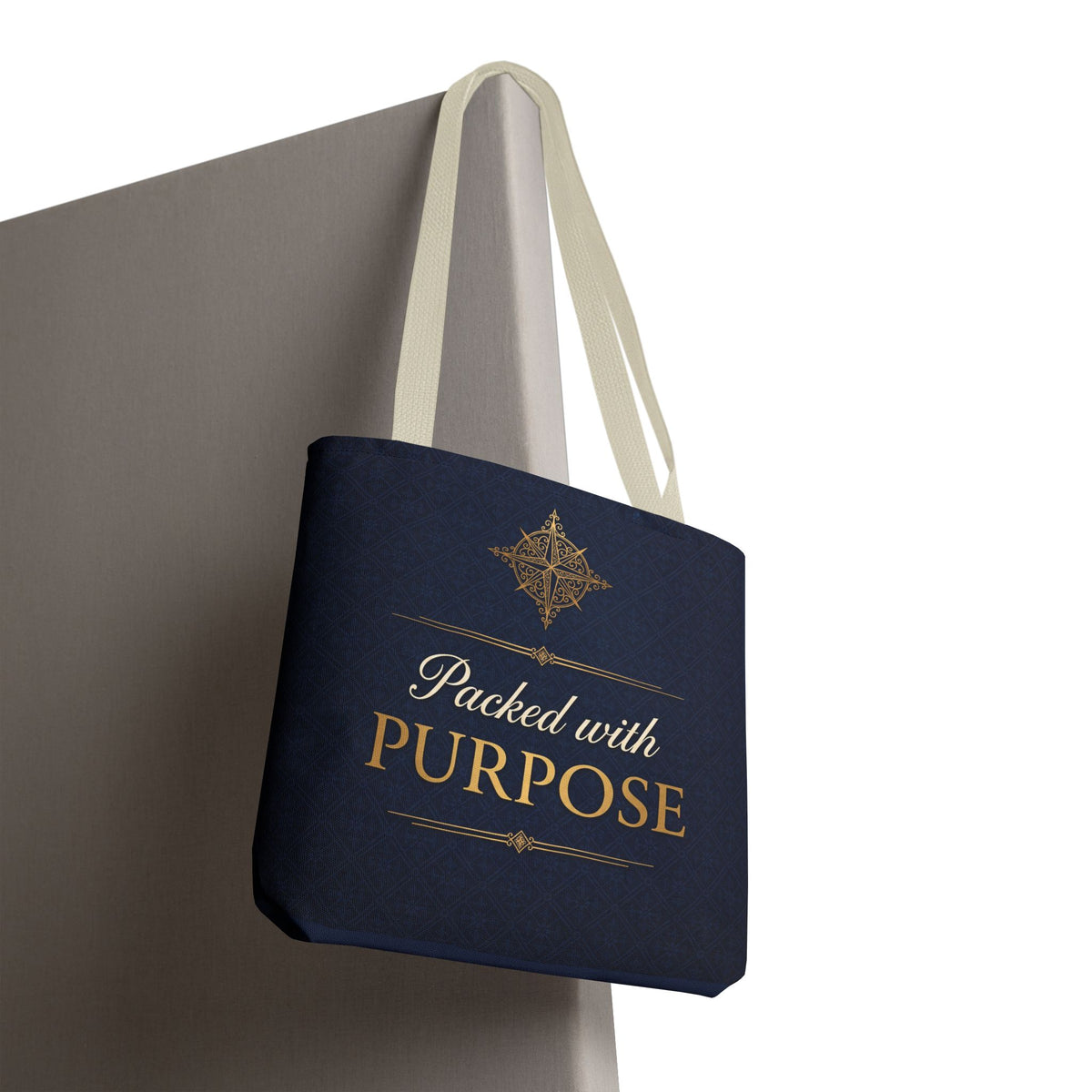 Packed with Purpose Tote | Inspirational Nurse Gift Tote Bag | Healthcare Worker Appreciation Gift | Premium Polyester Carry-All