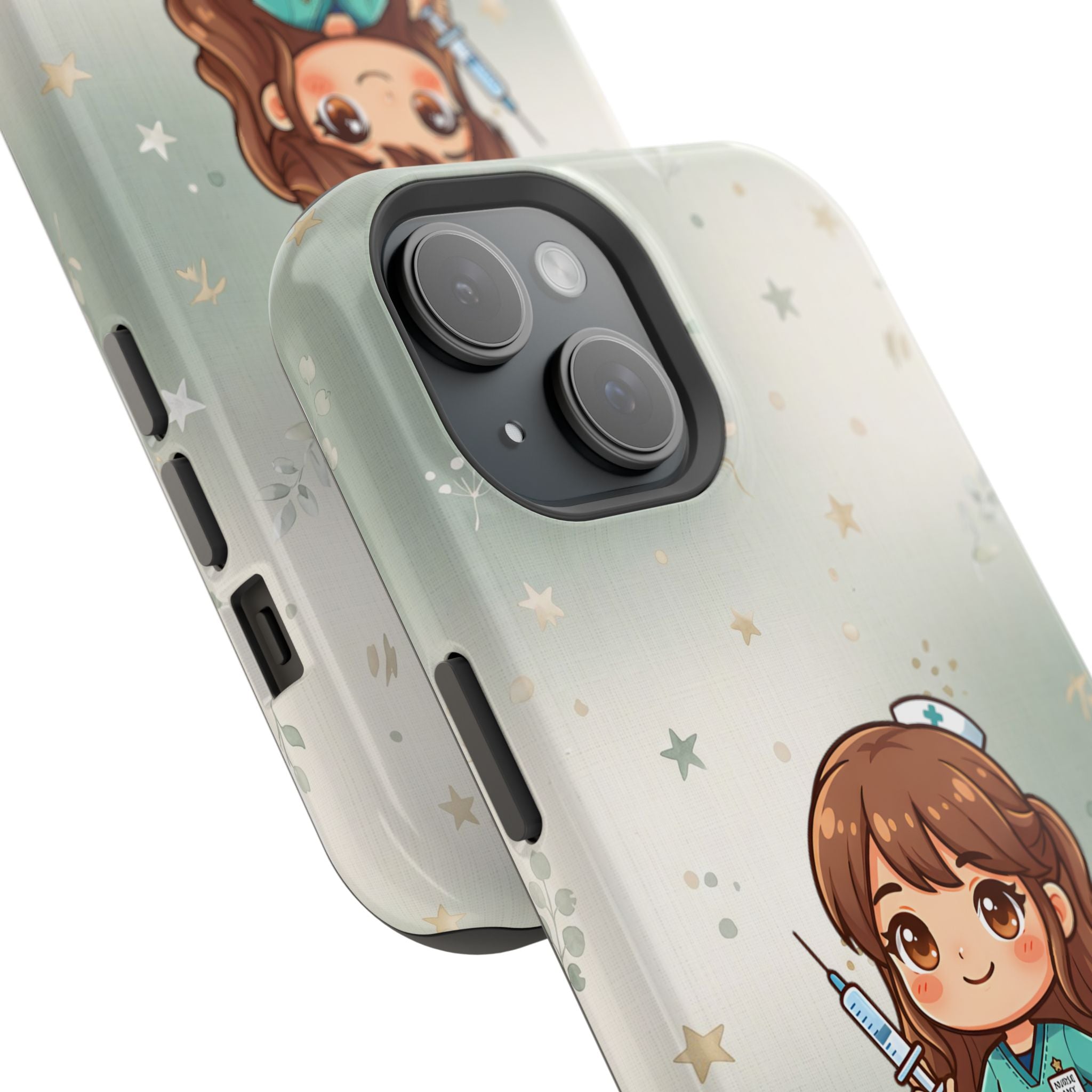 Personalized Nurse with Syringe Phone Case — Wireless Charging Cover
