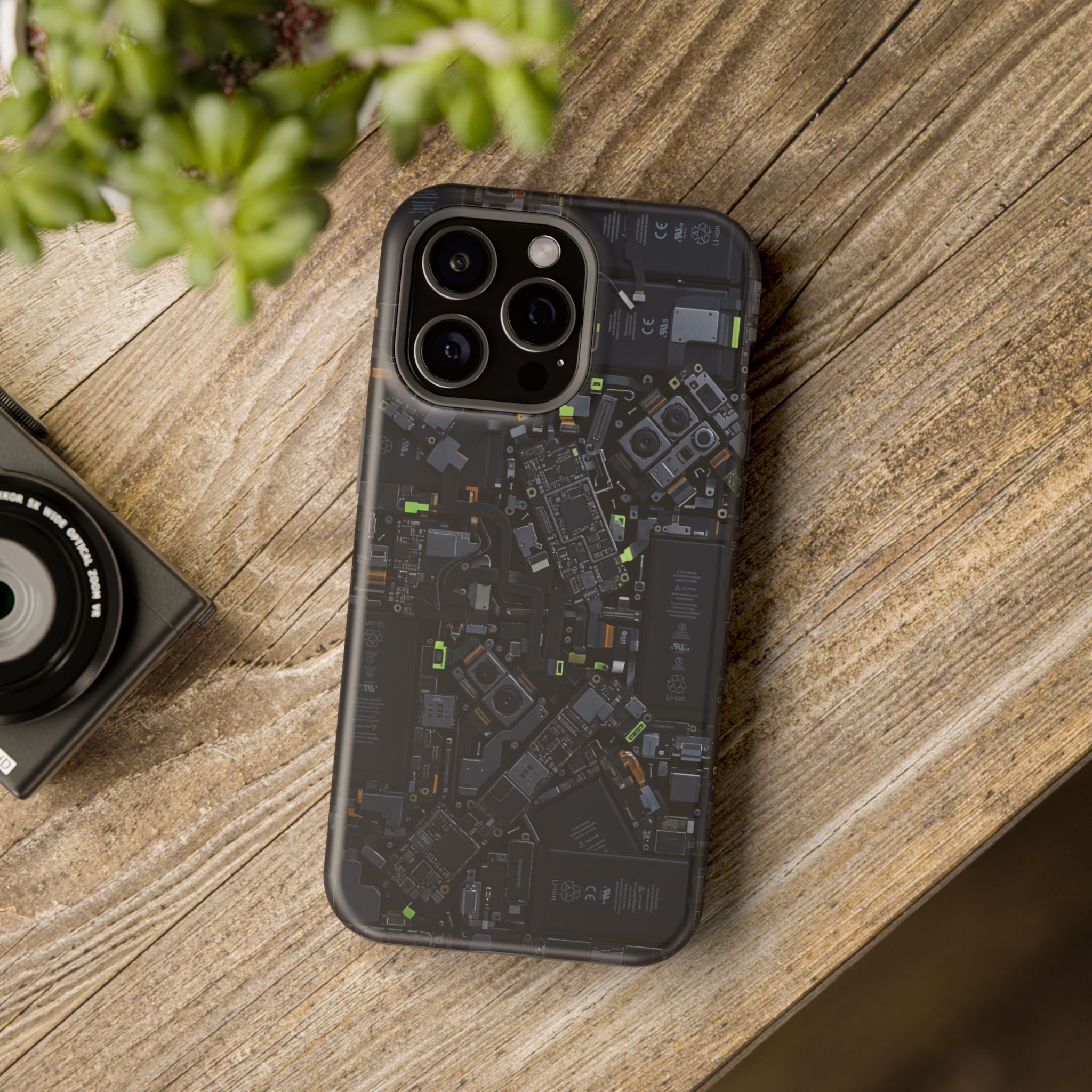 Circuit Core Phone Case — Motherboard Print Wireless Charging Cover