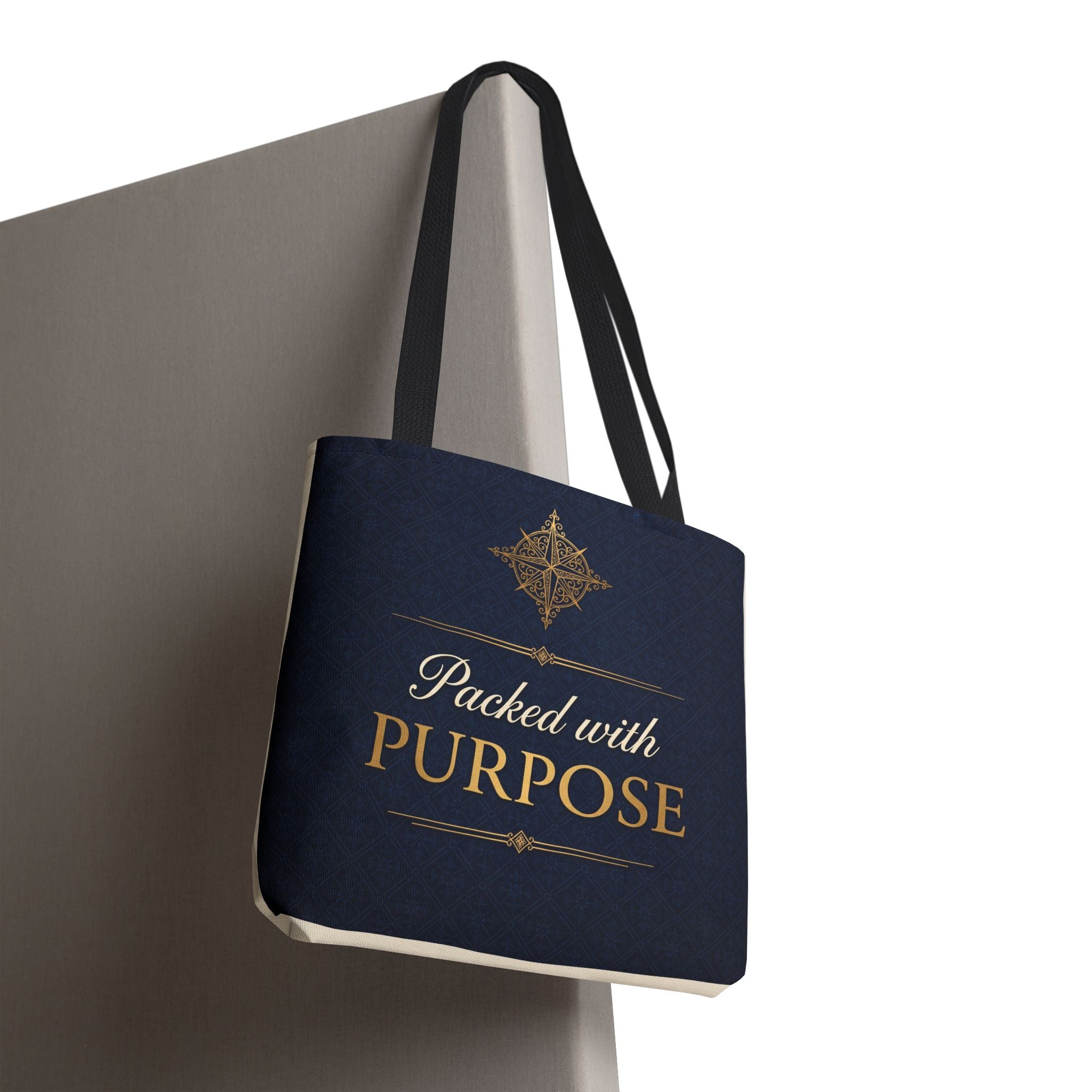 Packed with Purpose Tote | Inspirational Nurse Gift Tote Bag | Healthcare Worker Appreciation Gift | Premium Polyester Carry-All
