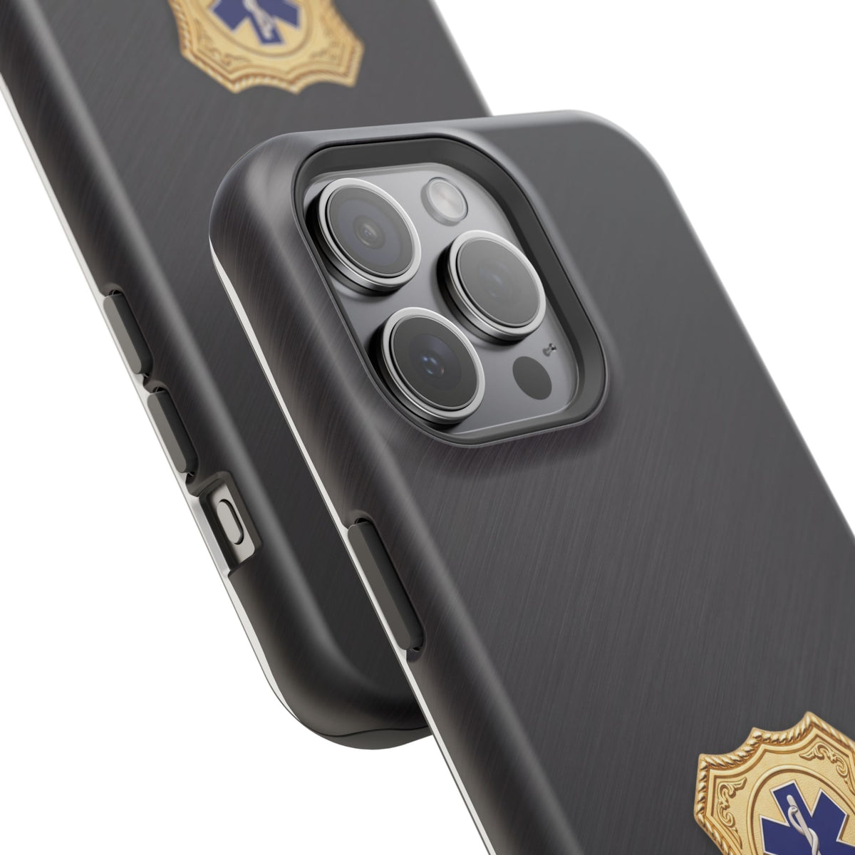 Gold Paramedic Badge Phone Case — Magnetic Wireless Charging Cover