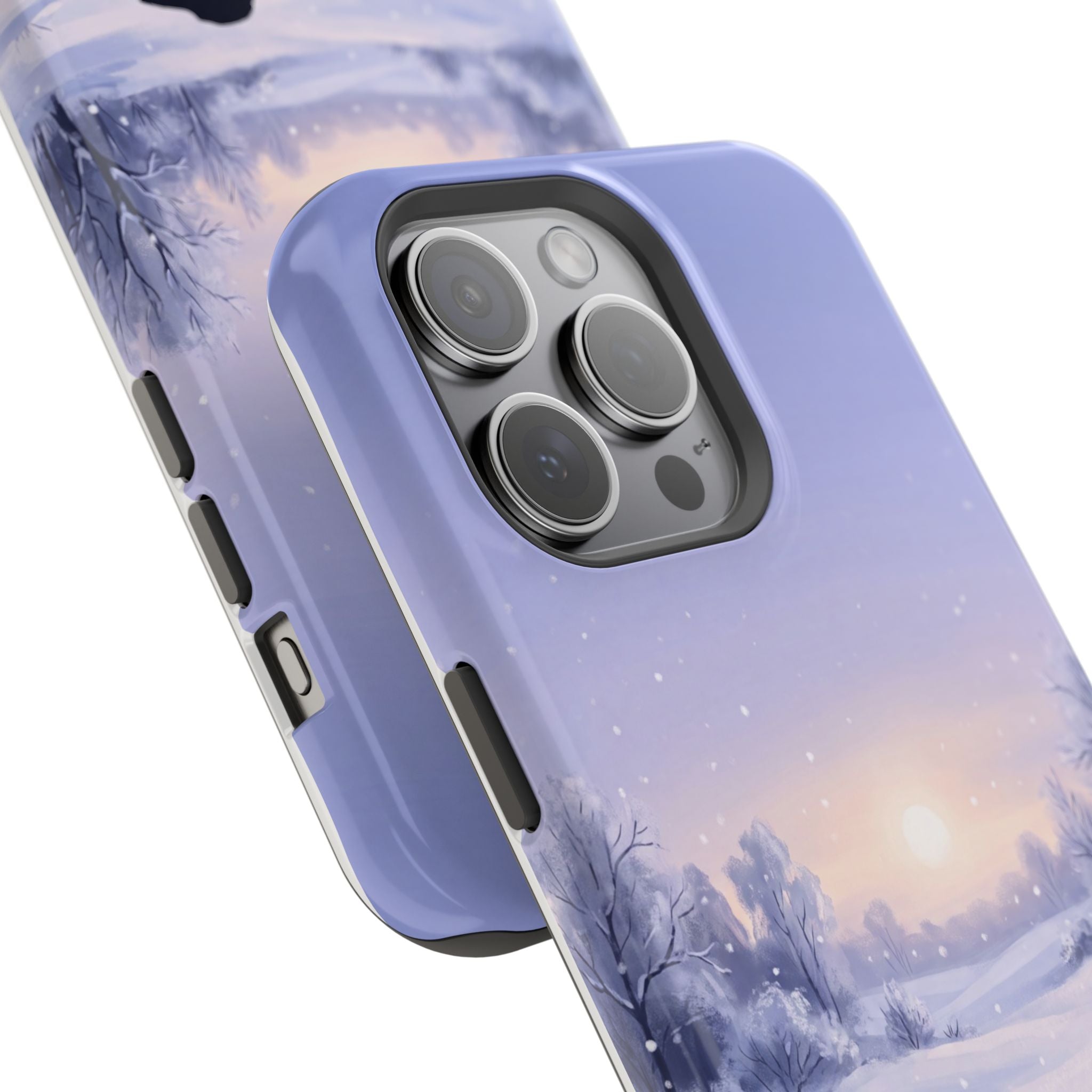 Personalized Dachshund Winter Snow Phone Case — Wireless Charging Cover