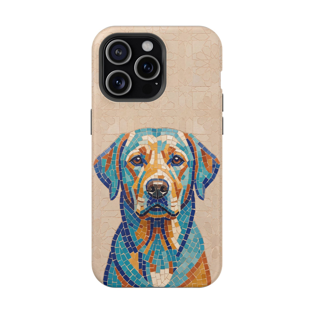 Colorful Labrador Art Phone Case — Tough Magnetic Case with Wireless Charging