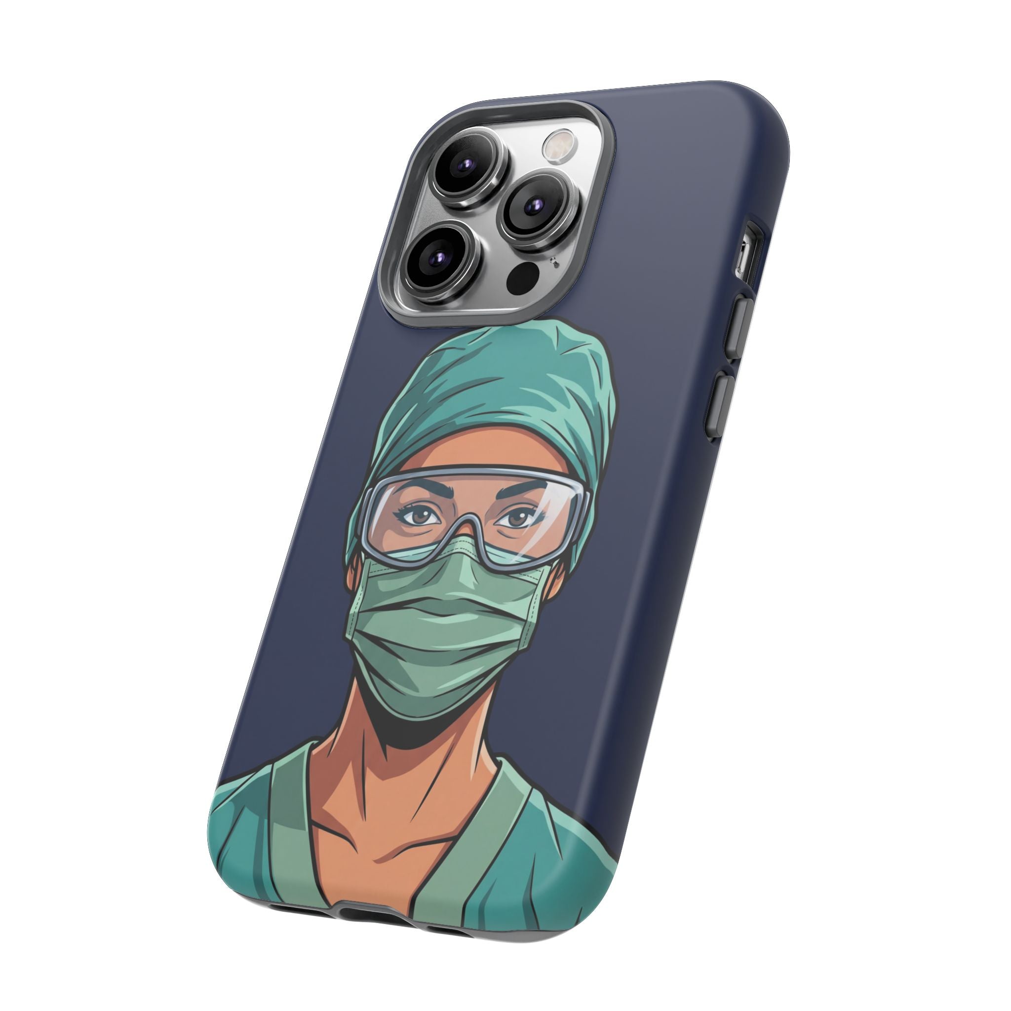 Nurse Illustrated Portrait Phone Case | iPhone & Samsung