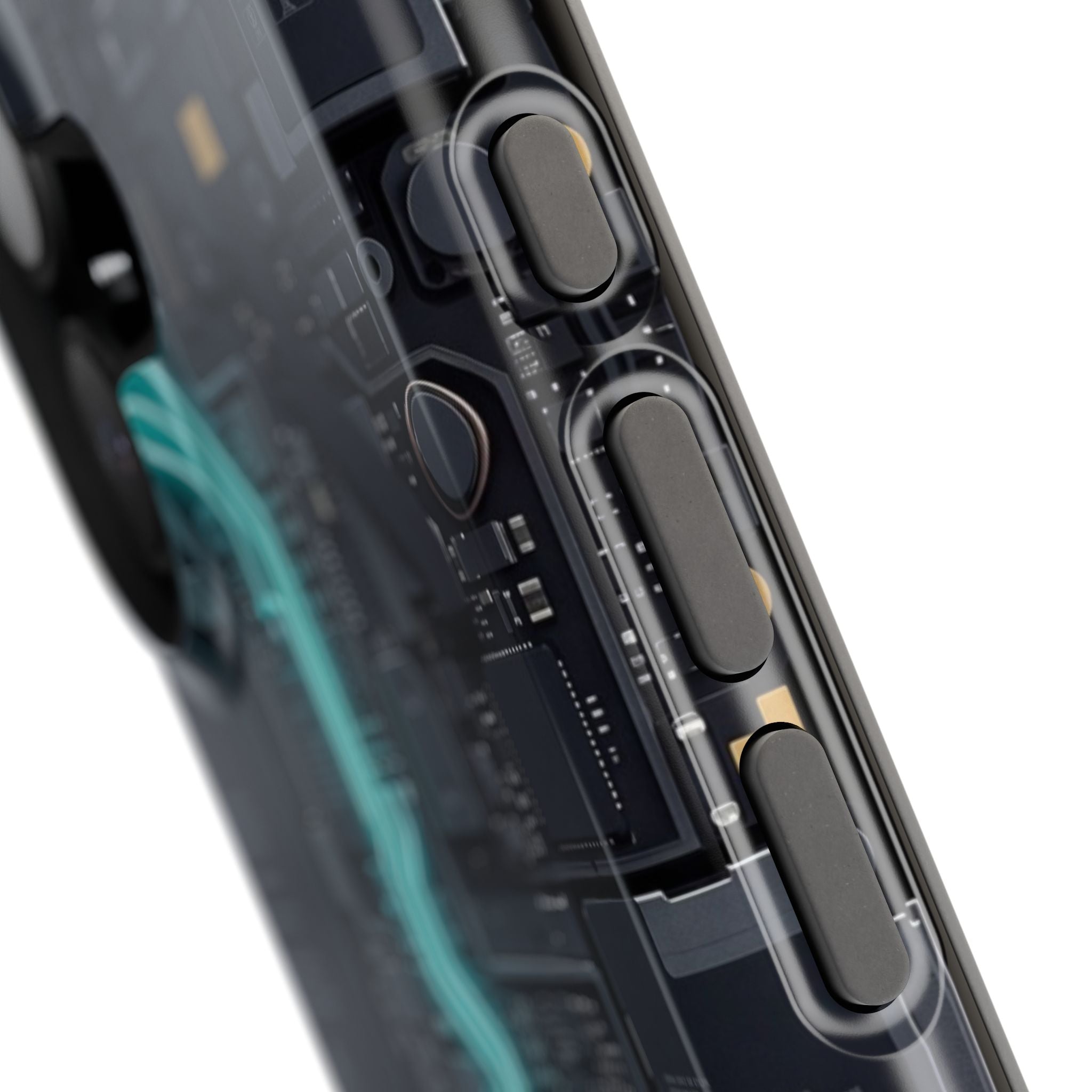 Cyan Bolt Electrician Phone Case — Electric Circuit Wireless Charging Cover