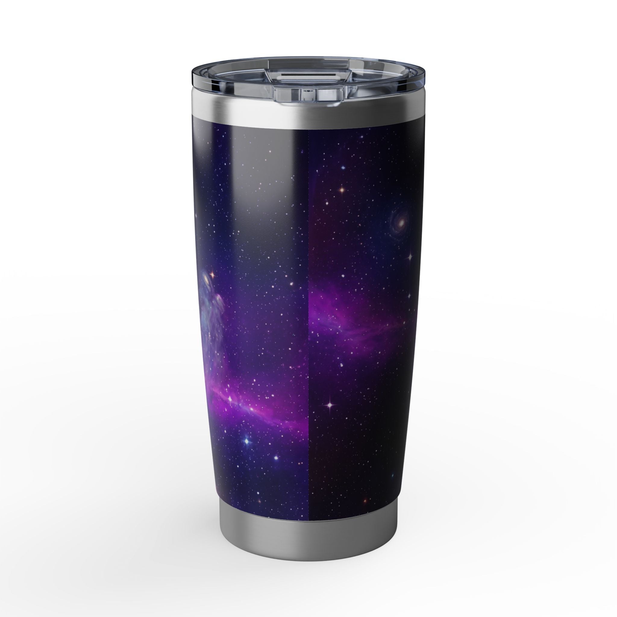 Personalized Frenchie Tumbler – Purple Galaxy Travel Mug, Custom Name Gift for Dog Dad
