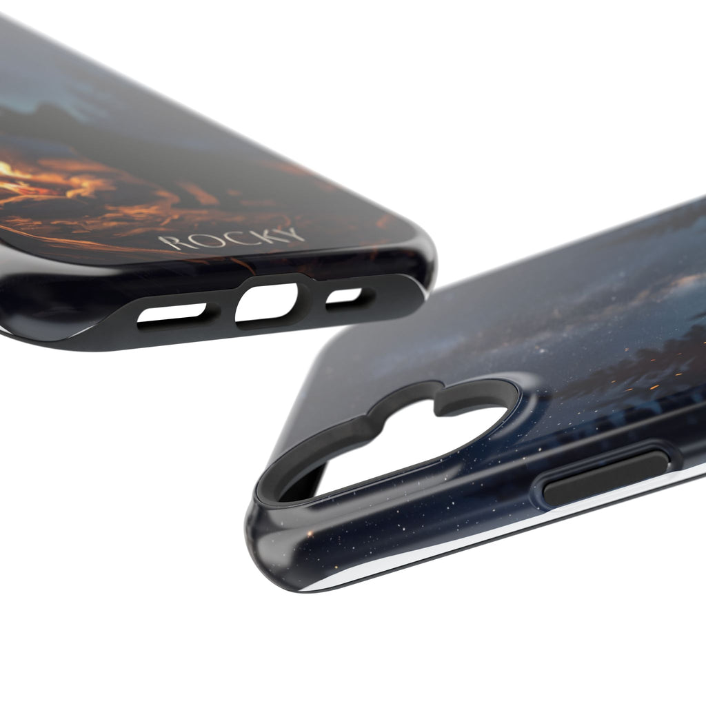 Personalized French Bulldog Campfire Phone Case — Wireless Charging Cover