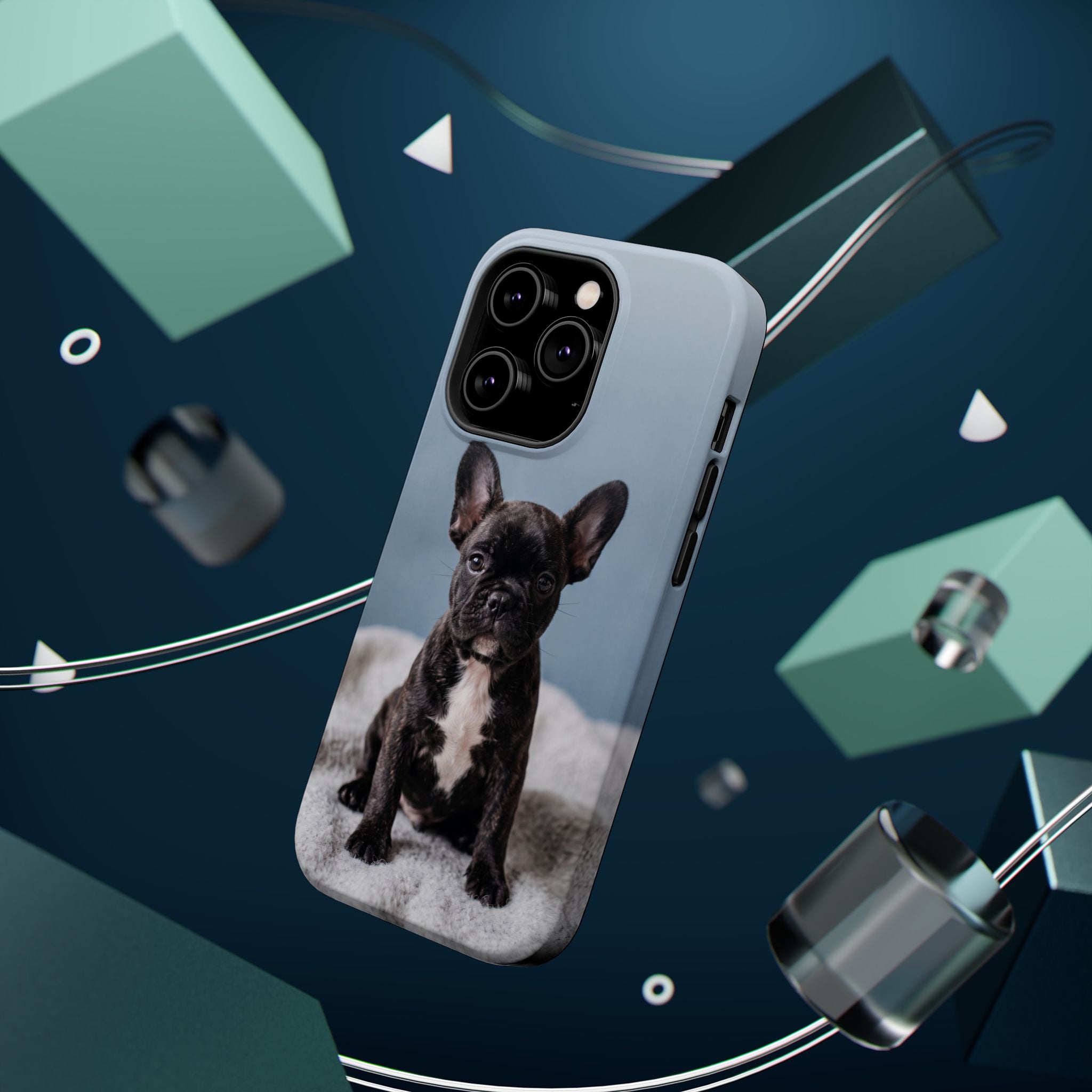 French Bulldog Puppy Phone Case — Impact-Resistant Wireless Charging Cover