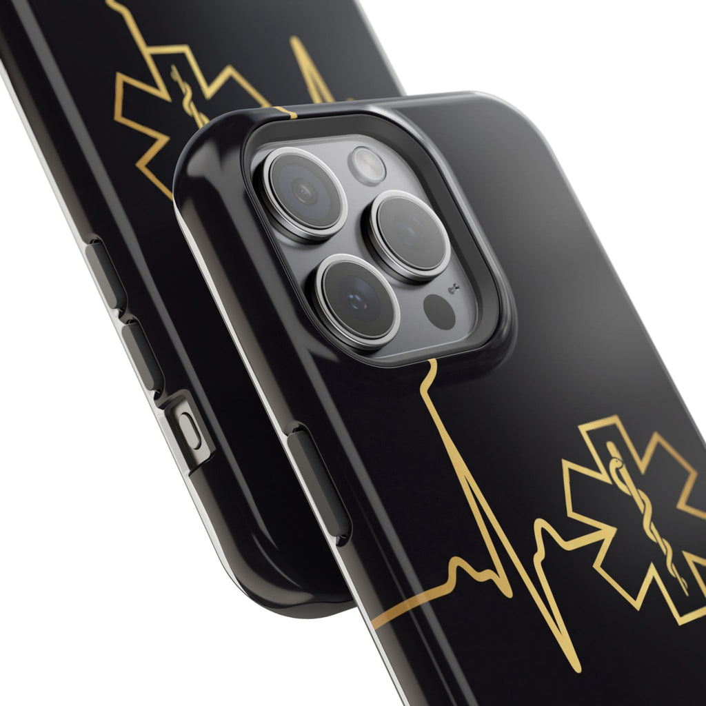 Paramedic/EMT Heartbeat Line Phone Case — Magnetic Wireless Charging Cover