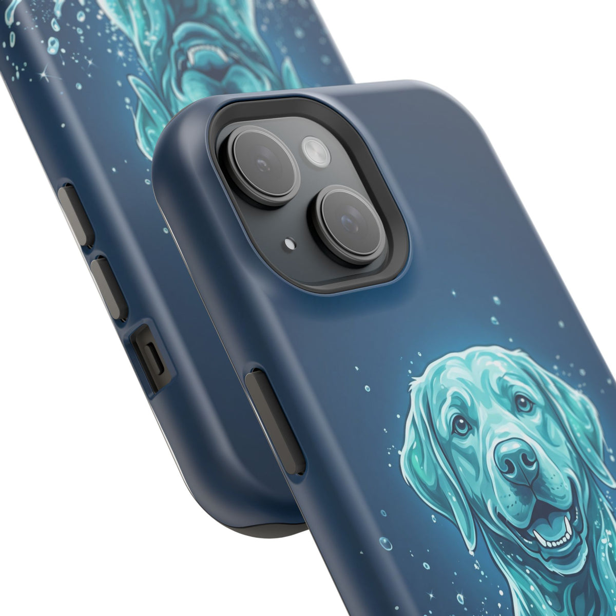 Water Splash Labrador Phone Case — Tough Magnetic Case with Wireless Charging