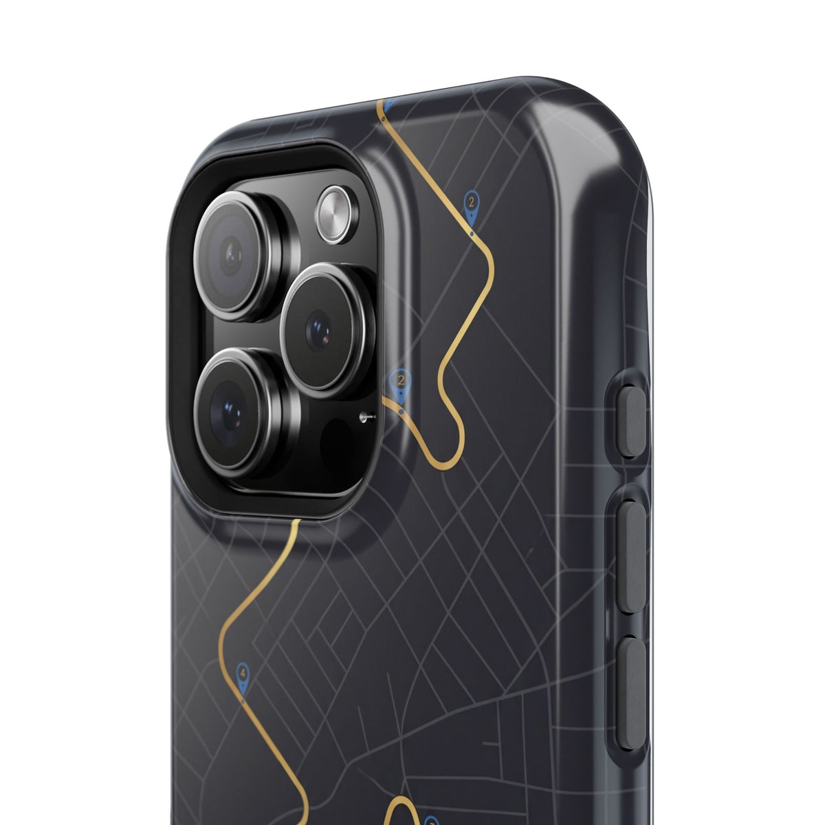 Paramedic/EMT Route Line Phone Case — Magnetic Wireless Charging Cover