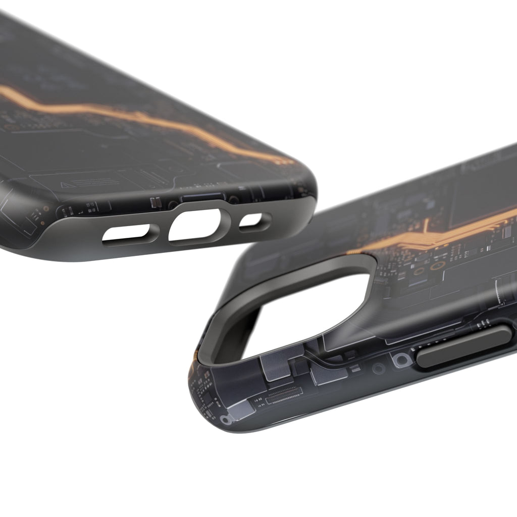 Electrician Circuit Bolt Phone Case — Impact-Resistant Wireless Charging Cover