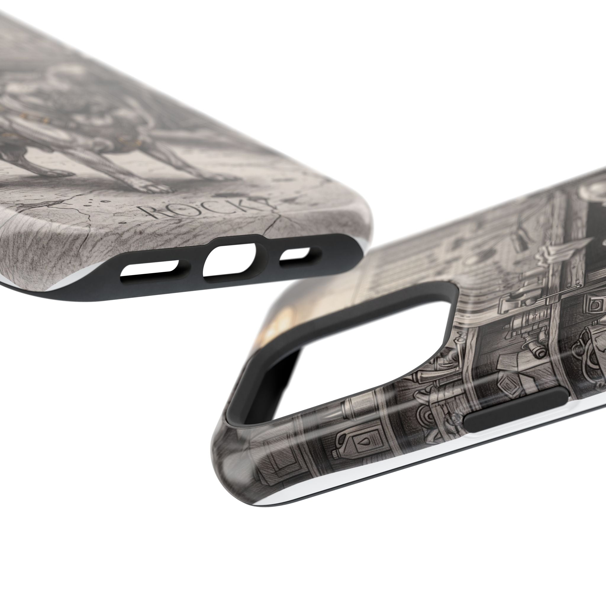 Personalized French Bulldog Vintage Street Phone Case — Wireless Charging Cover