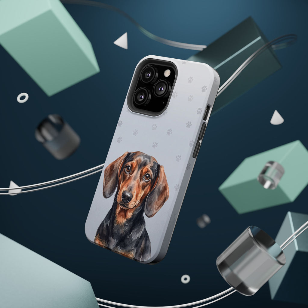 Dachshund Watercolor Portrait Phone Case | Elegant Sausage Dog Art Print | iPhone & Samsung