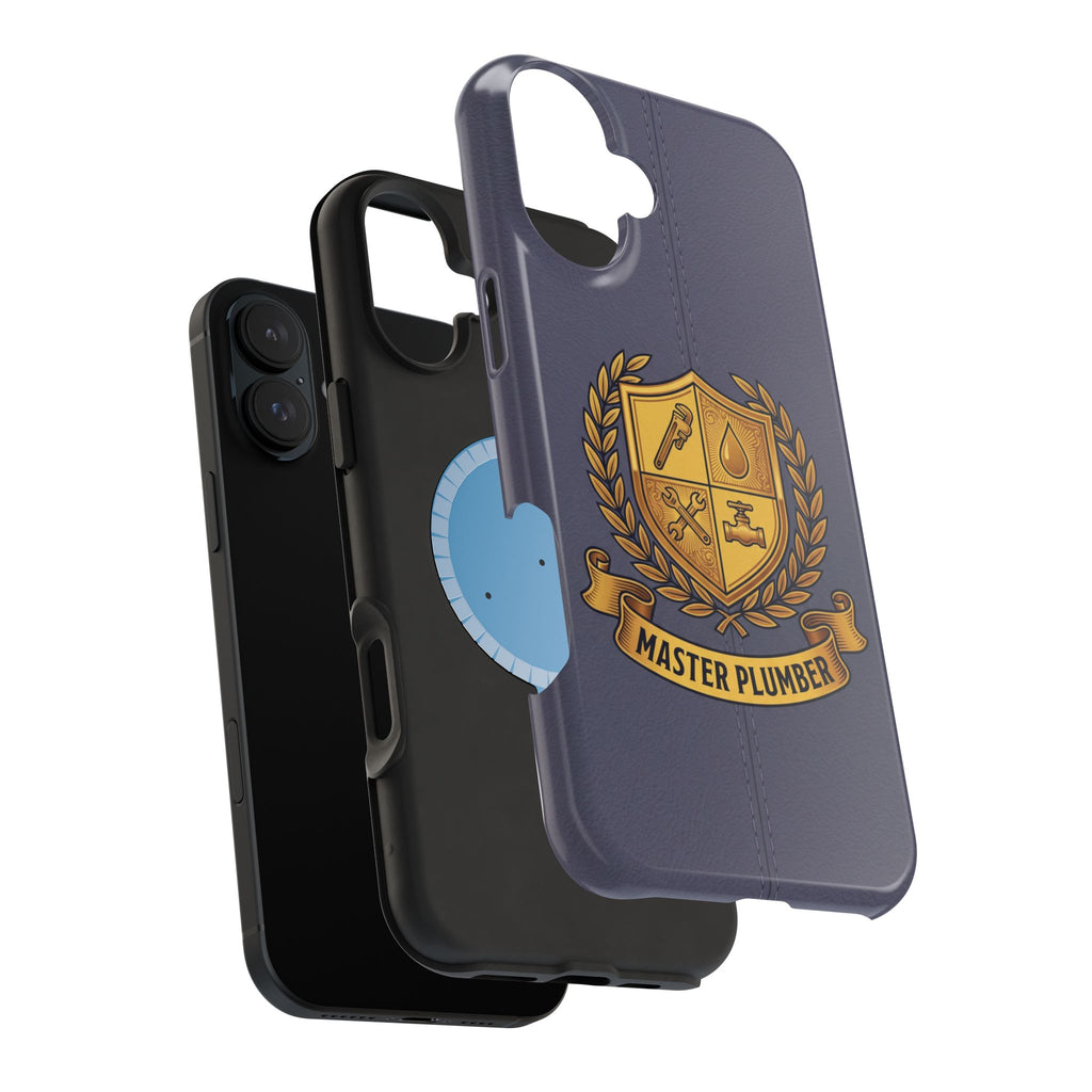 Master Plumber Crest Phone Case — Heraldic Shield Wireless Charging Cover