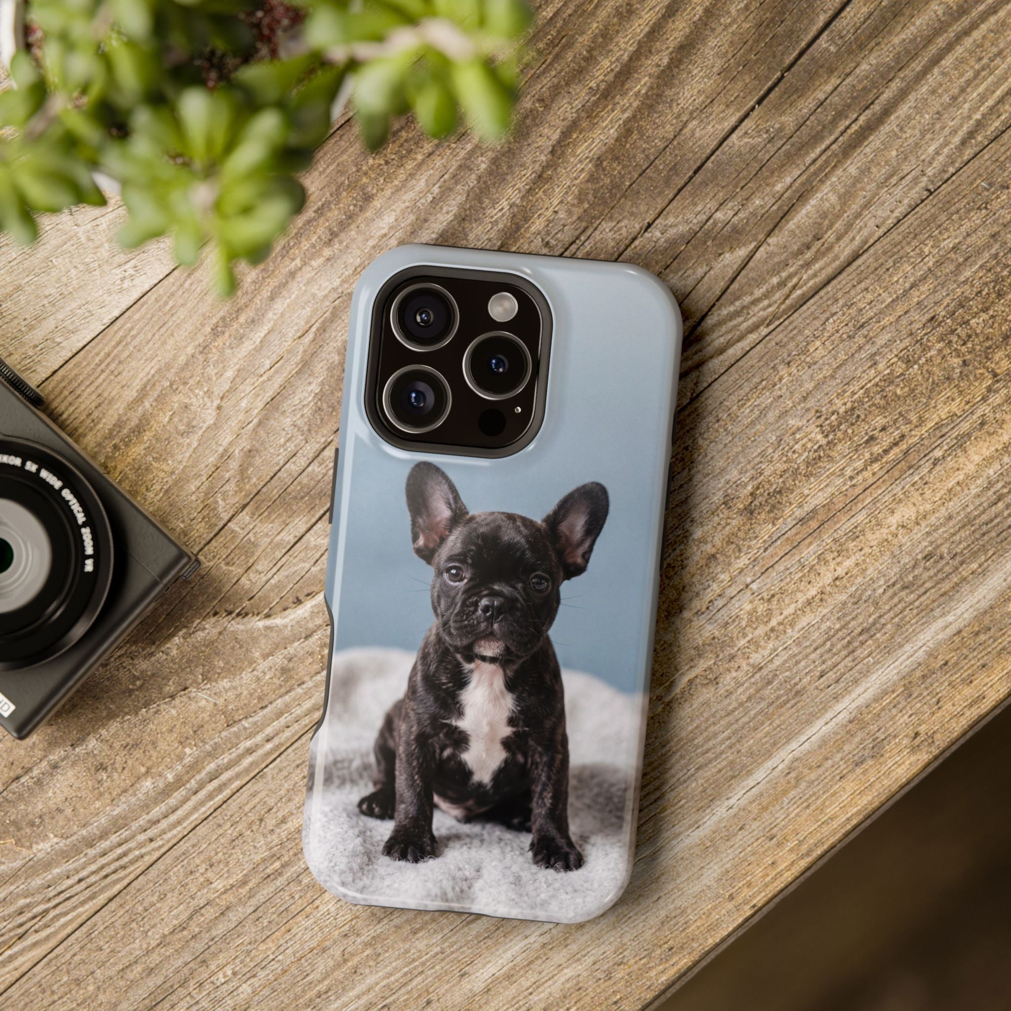 French Bulldog Puppy Phone Case — Impact-Resistant Wireless Charging Cover