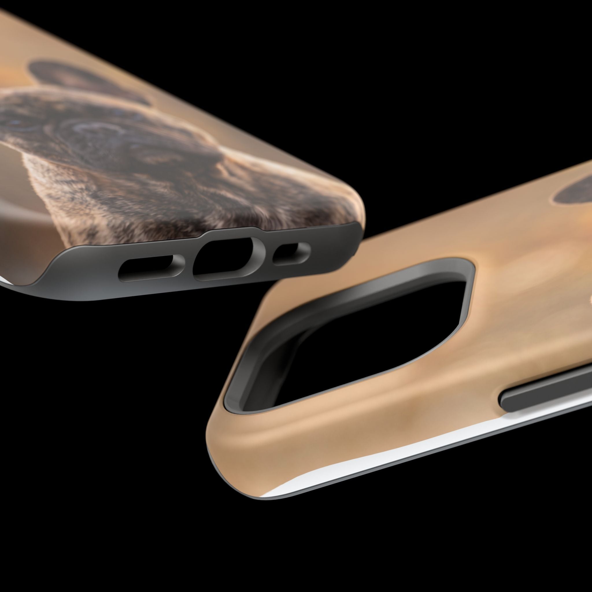 Brindle French Bulldog Phone Case — Impact-Resistant Wireless Charging Cover