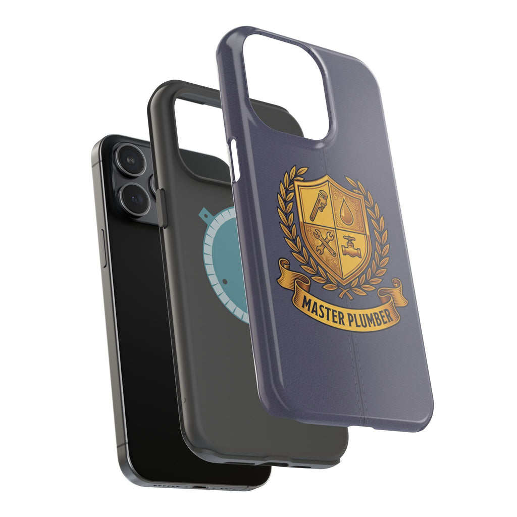 Master Plumber Crest Phone Case — Heraldic Shield Wireless Charging Cover