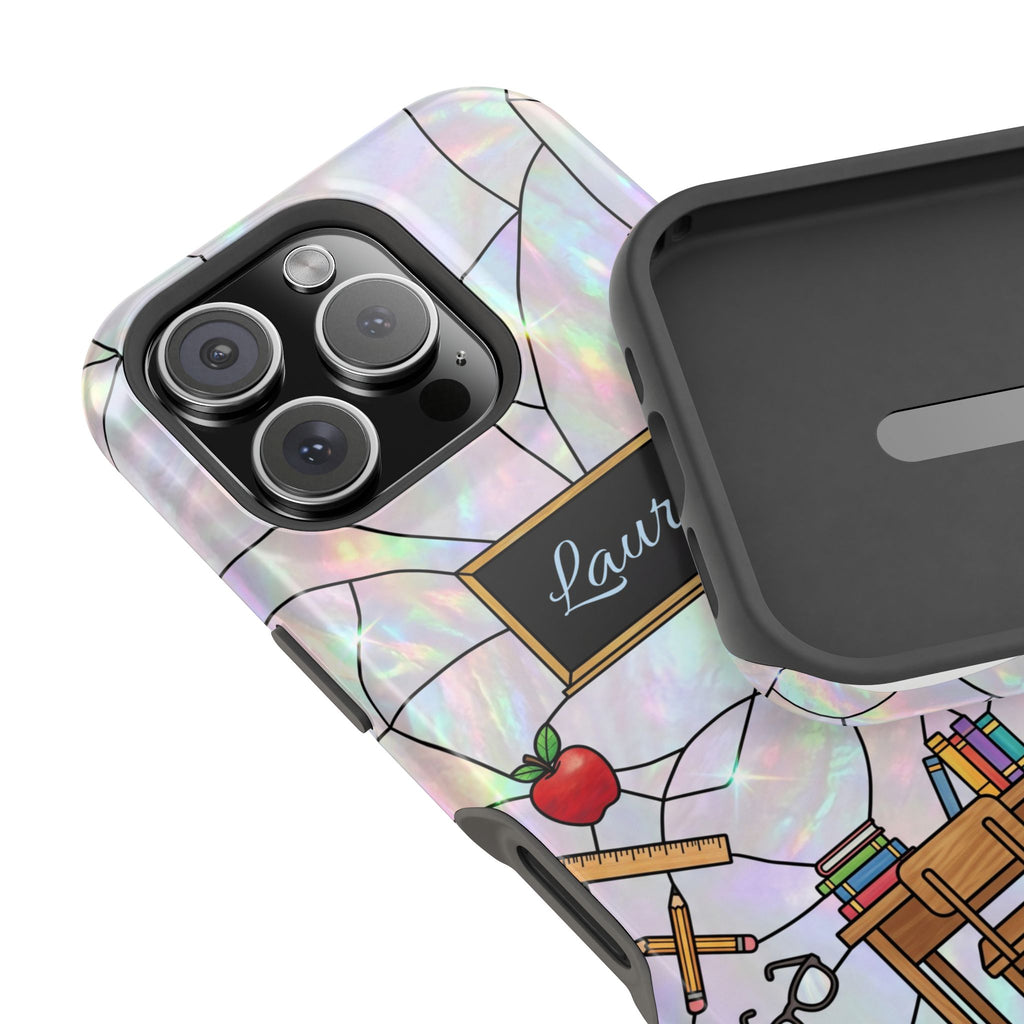 Personalized Teacher Phone Case — Impact-Resistant Wireless Charging Cover