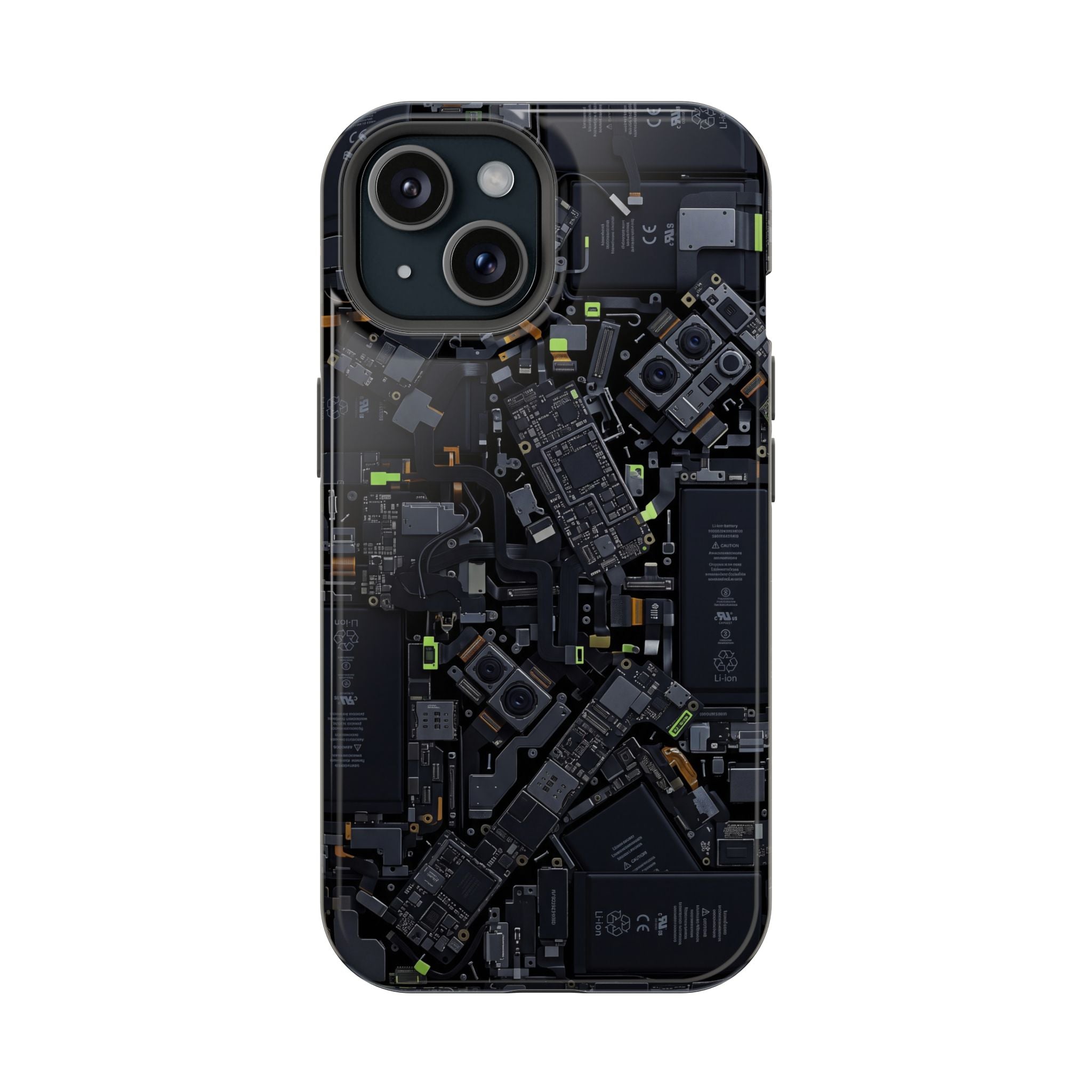 Circuit Core Phone Case — Motherboard Print Wireless Charging Cover