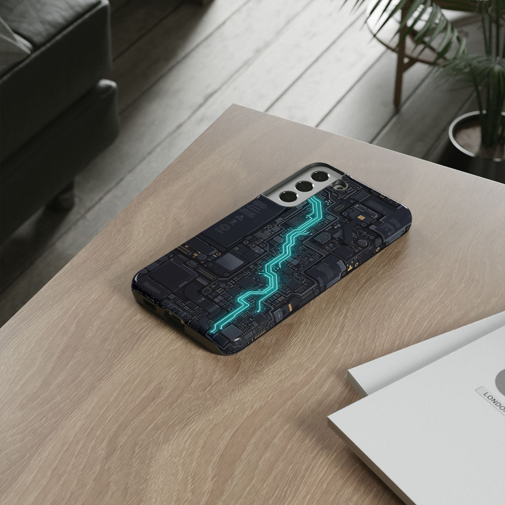 Electrician Cyan Circuit Phone Case - Samsung & iPhone Series