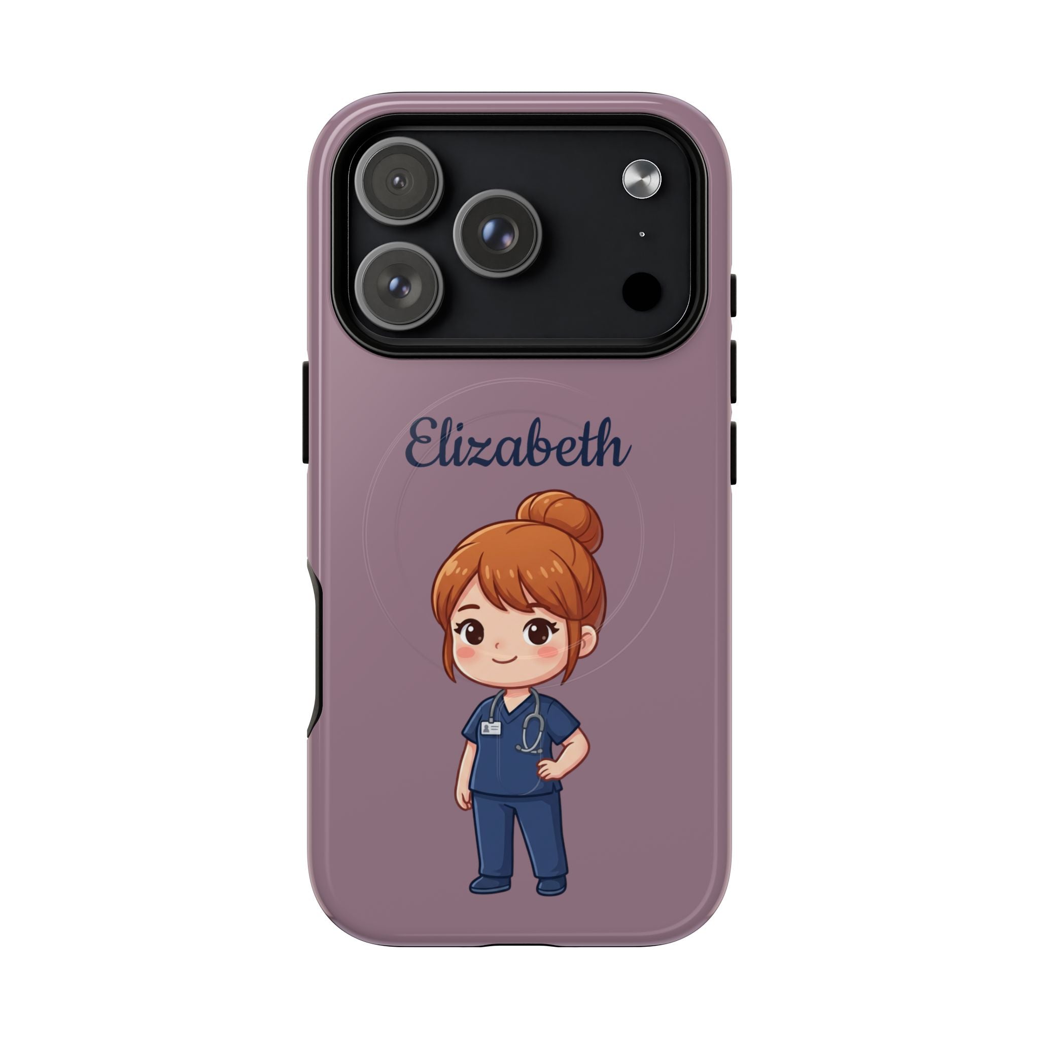 Personalized Nurse Phone Case with Custom Name | MagSafe Compatible iPhone Case