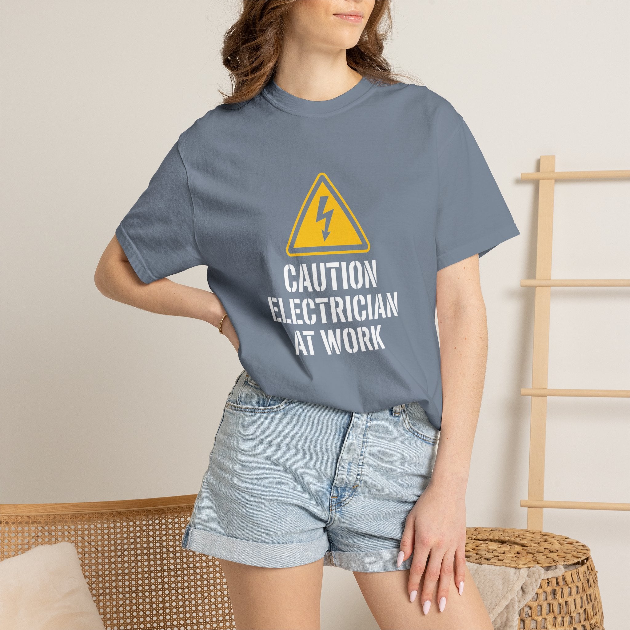 Caution Electrician At Work T-Shirt
