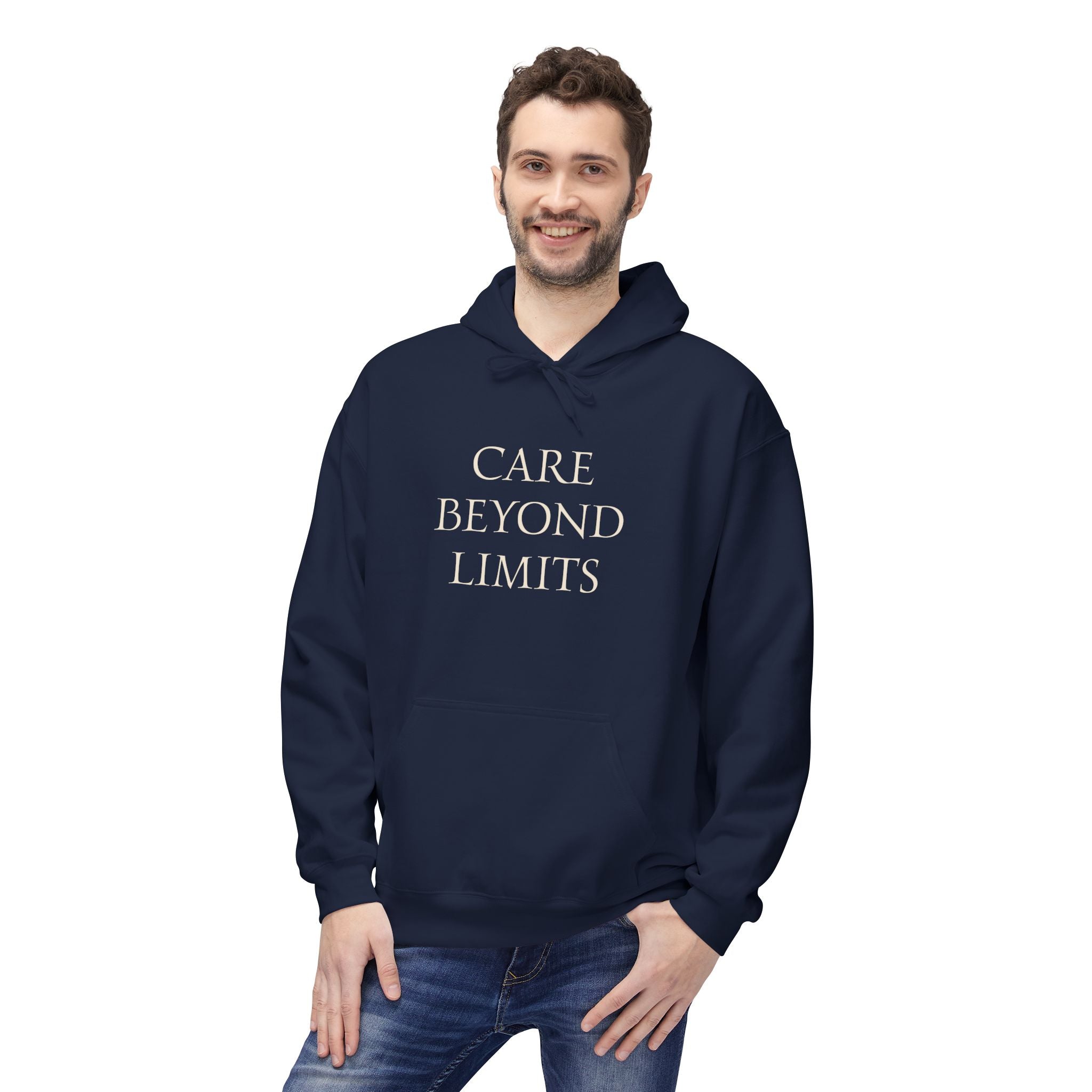 Nurse Hoodie |  Cozy Inspirational "Care Beyond Limits"