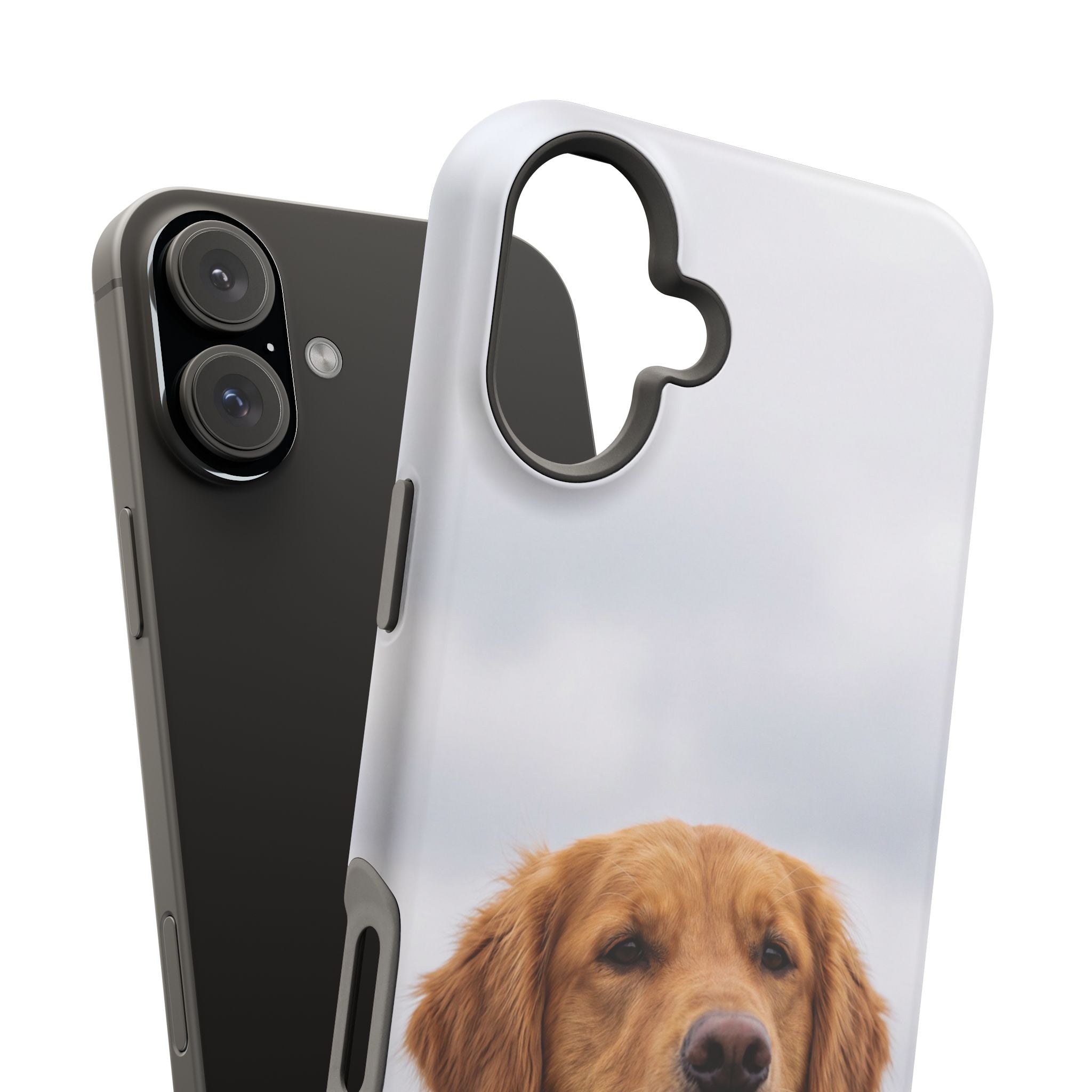 Golden Retriever Phone Case — Impact-Resistant Wireless Charging Cover