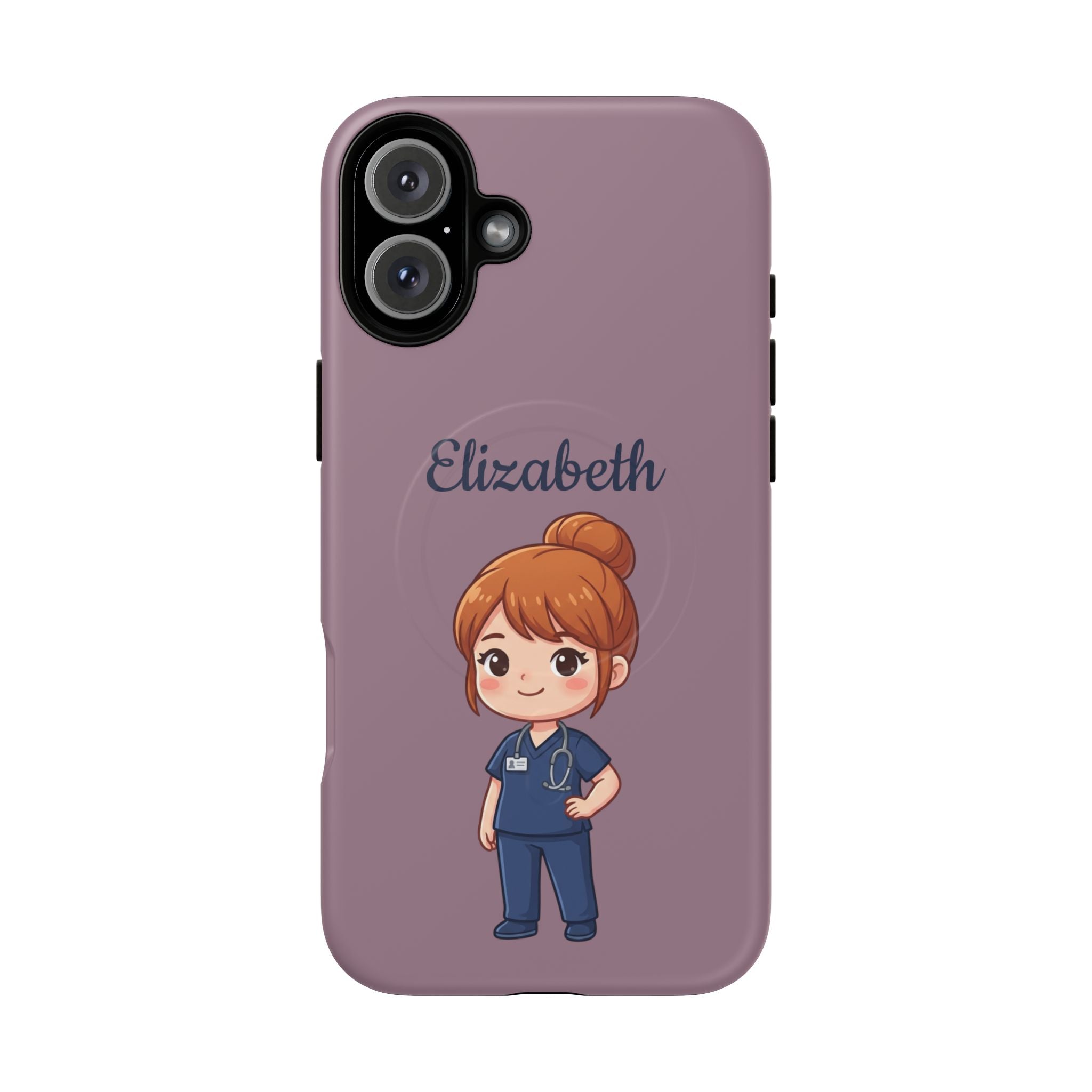 Personalized Nurse Phone Case with Custom Name | MagSafe Compatible iPhone Case