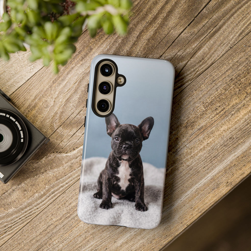 French Bulldog Puppy Phone Case | Adorable Brindle Frenchie Portrait | Samsung & iPhone