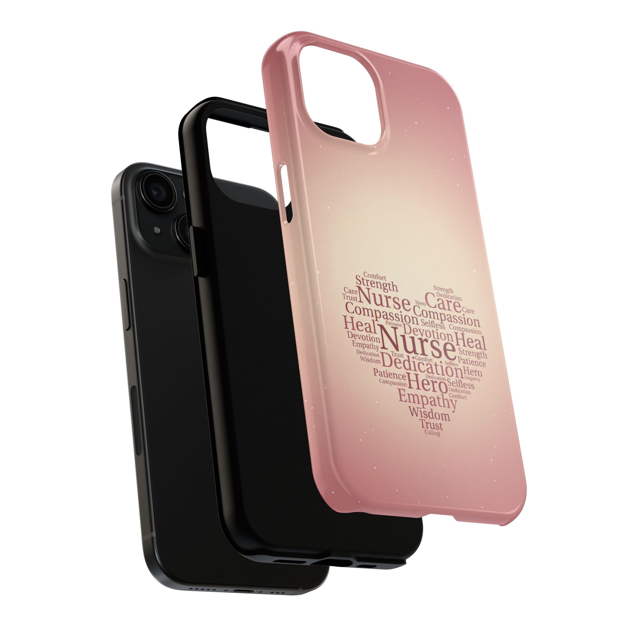 Nurse Heart Word Cloud Phone Case | iPhone & Samsung Galaxy series