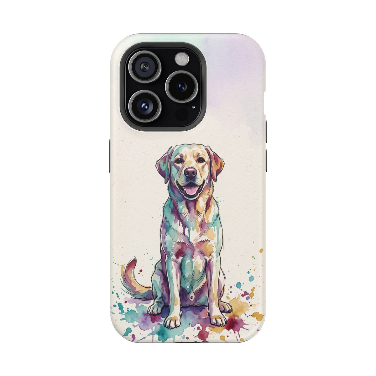Watercolor Labrador Phone Case — Tough Magnetic Case with Wireless Charging