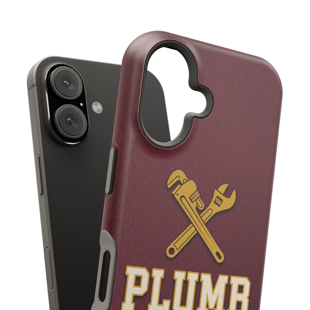 Plumb. Proud. Phone Case — Crossed Wrenches Wireless Charging Cover