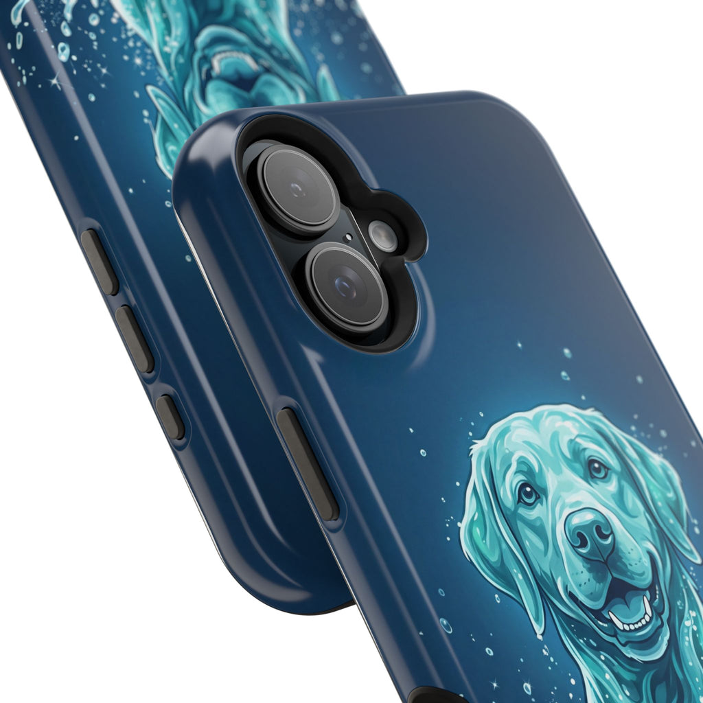Water Splash Labrador Phone Case — Tough Magnetic Case with Wireless Charging