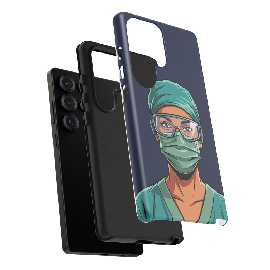 Nurse Illustrated Portrait Phone Case | iPhone & Samsung