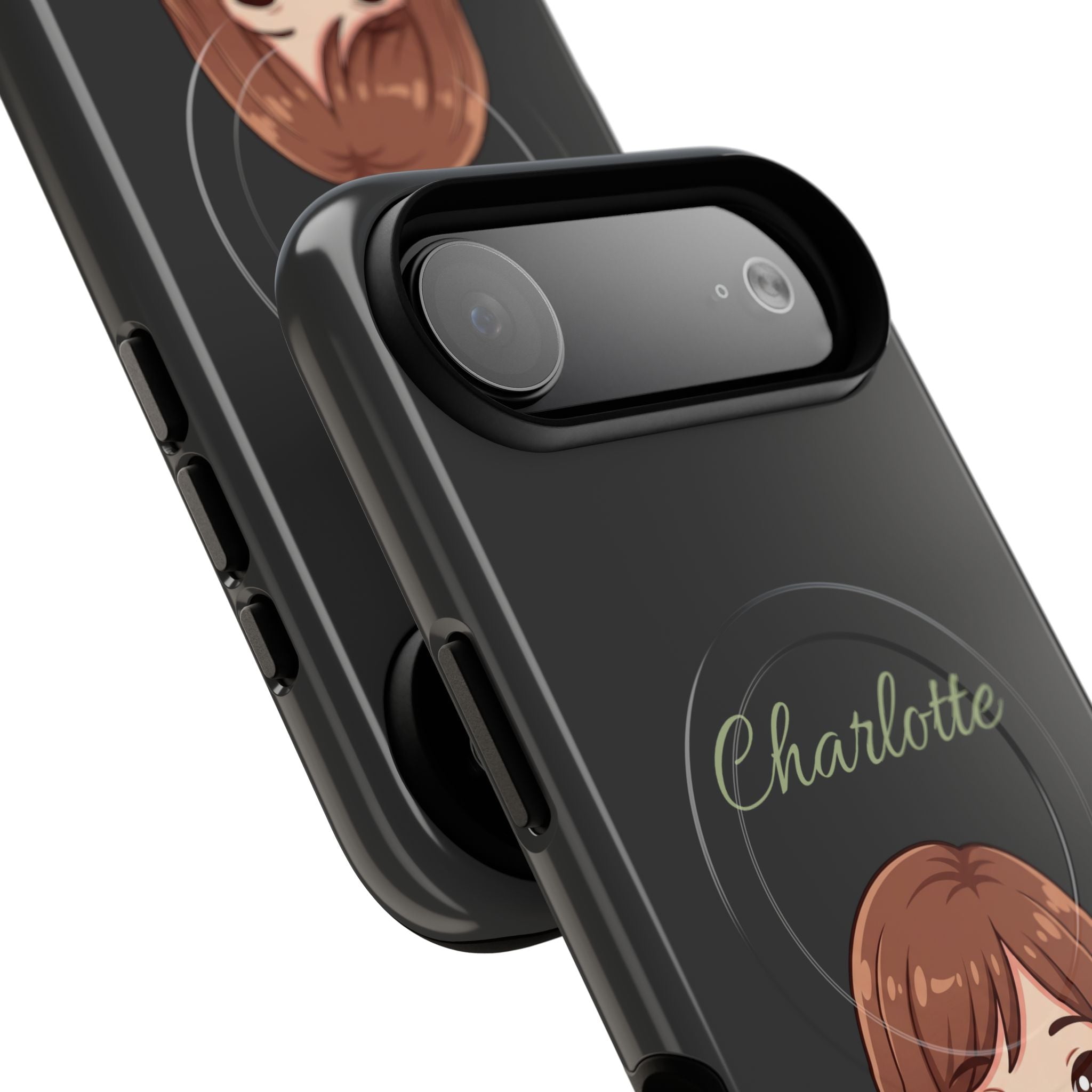 Personalized Tough Magnetic Phone Case | With Custom Name – Cute Illustrated Nurse Character Case for iPhones