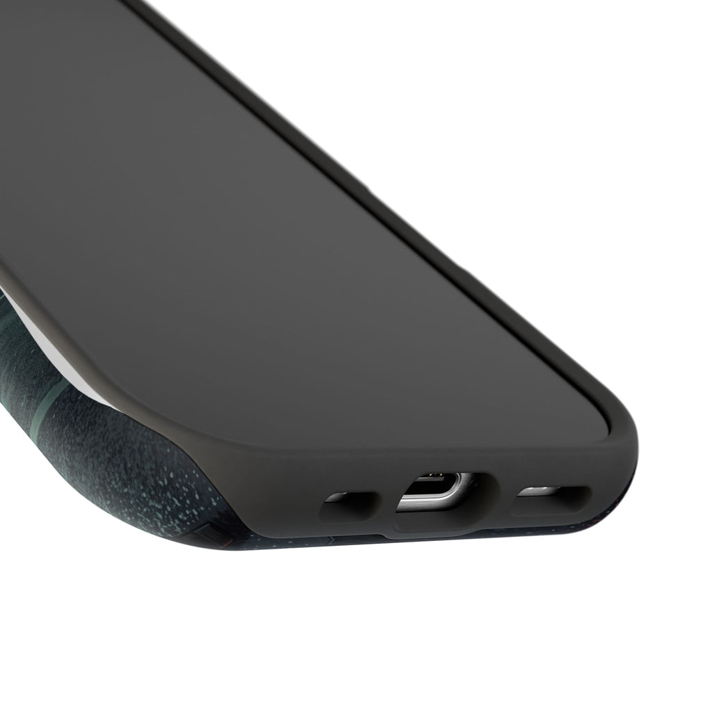 Female Paramedic Green Storm Phone Case — Magnetic Wireless Charging Cover