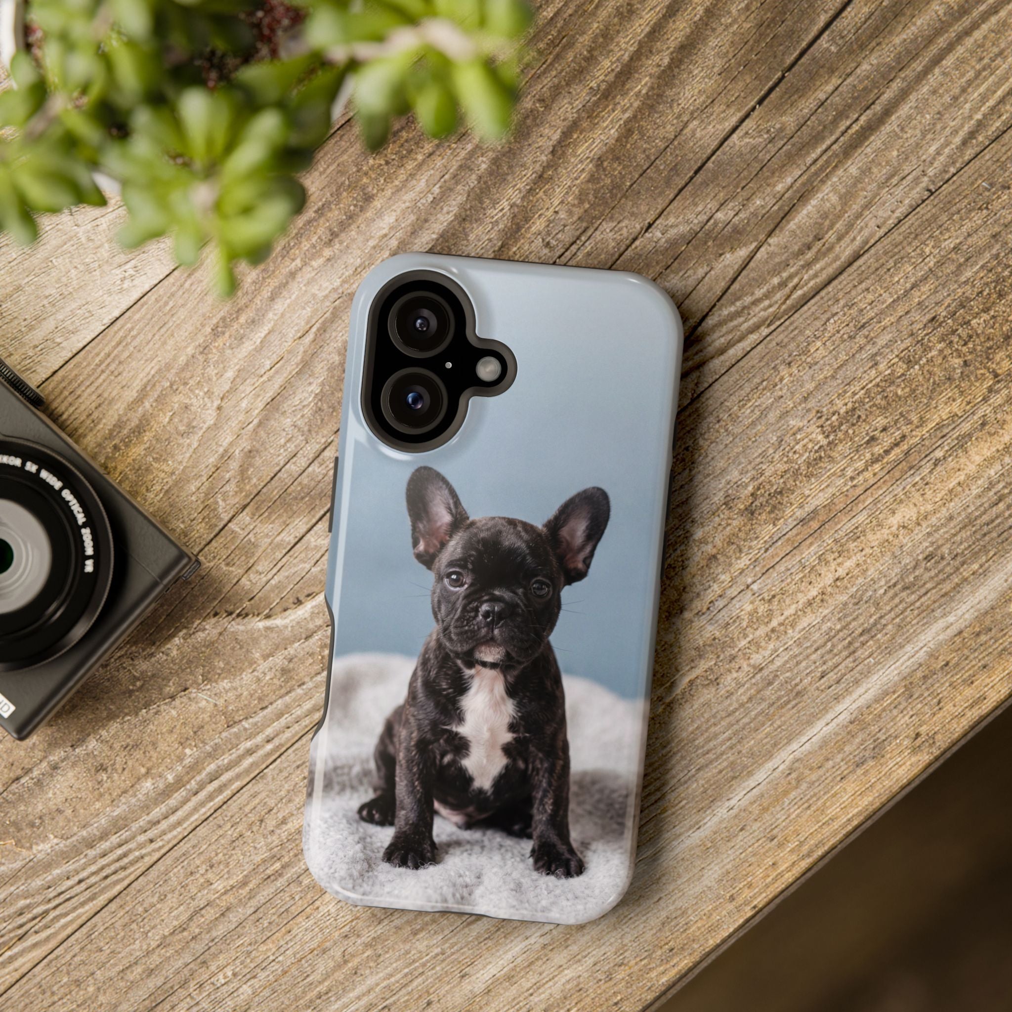 French Bulldog Puppy Phone Case — Impact-Resistant Wireless Charging Cover