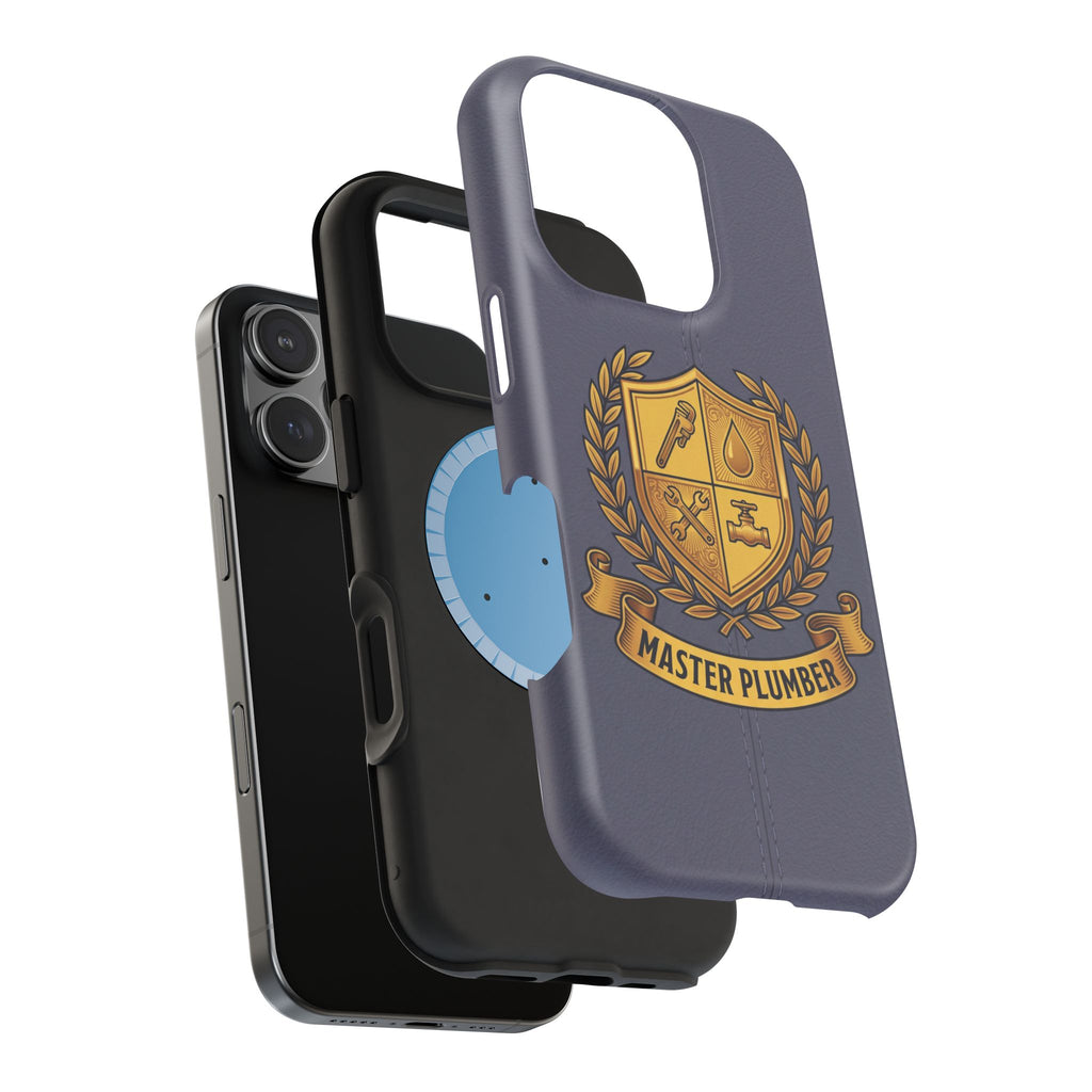 Master Plumber Crest Phone Case — Heraldic Shield Wireless Charging Cover