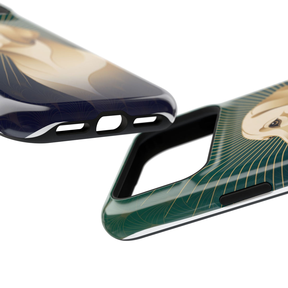 Art Deco Labrador Phone Case — Tough Magnetic Case with Wireless Charging