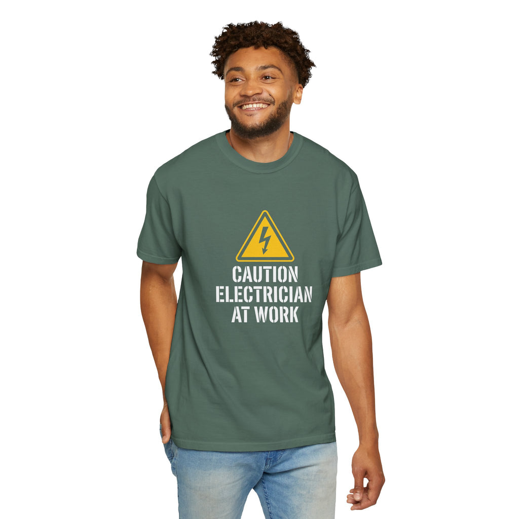 Caution Electrician At Work T-Shirt