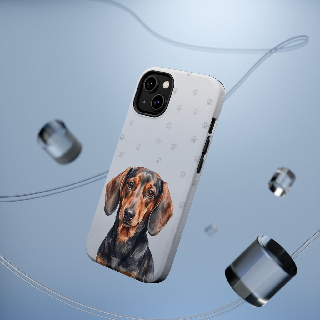 Dachshund Watercolor Portrait Phone Case | Elegant Sausage Dog Art Print | iPhone & Samsung