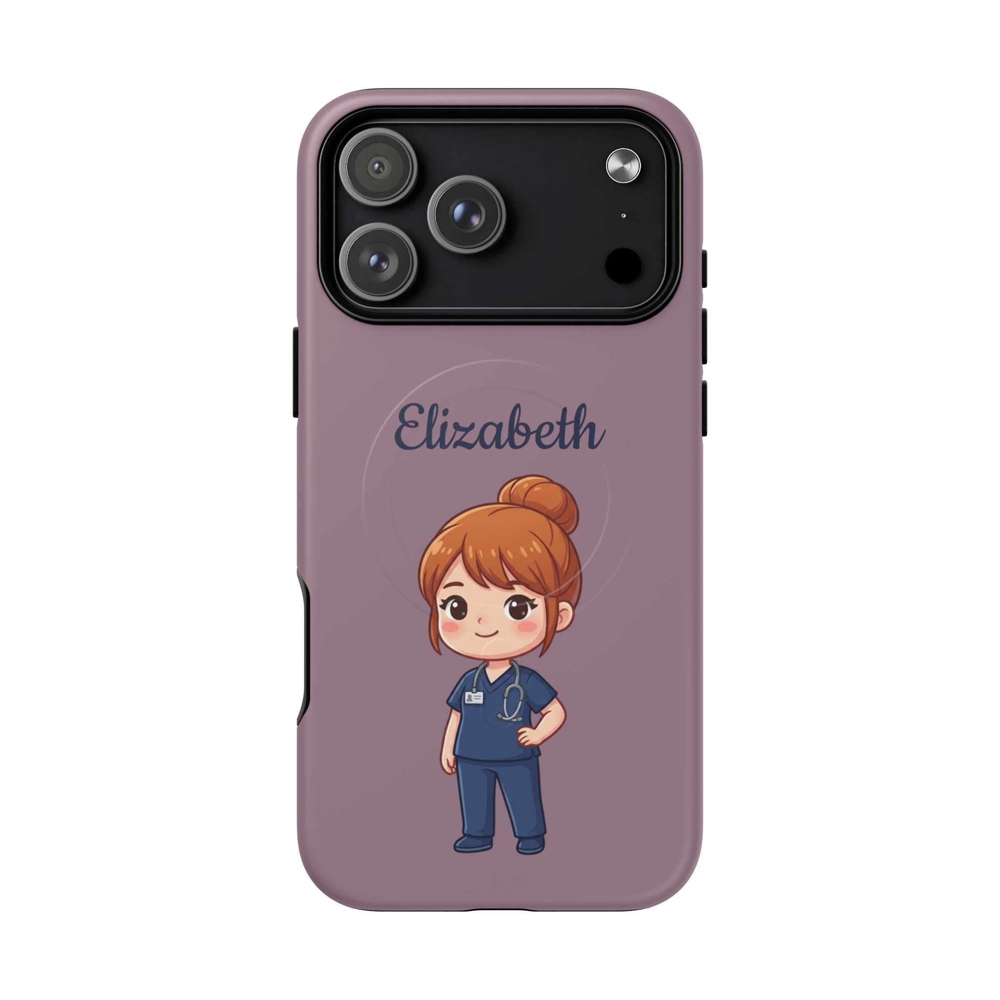 Personalized Nurse Phone Case with Custom Name | MagSafe Compatible iPhone Case