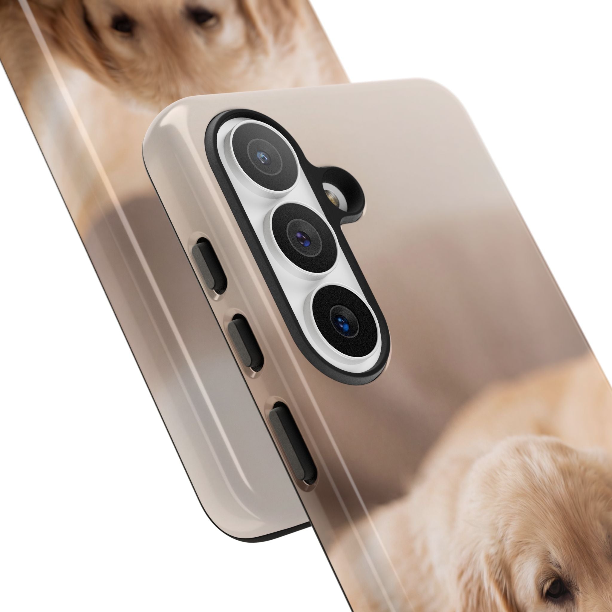 Sleepy Golden Retriever Puppy Phone Case | Cozy Cuddly Puppy Portrait | Samsung & iPhone