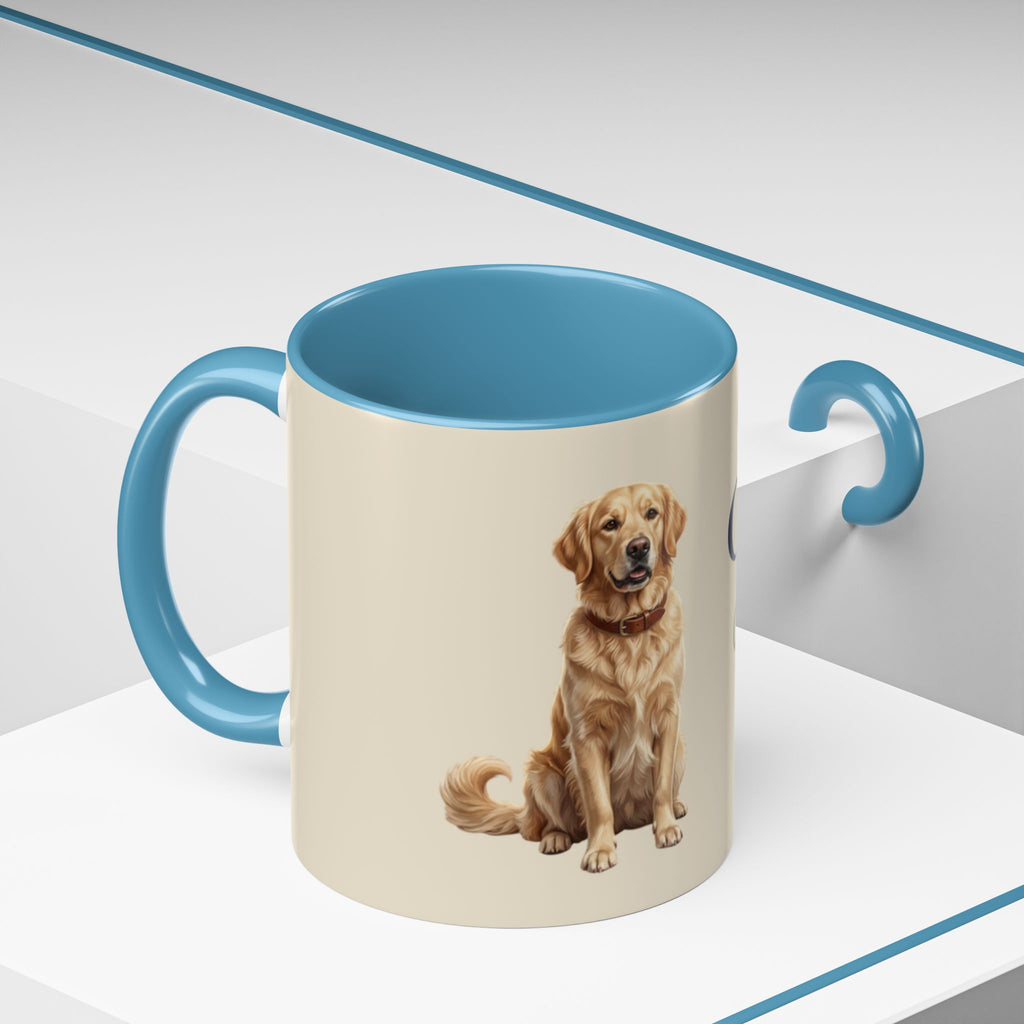 Personalized Golden Retriever Mug | Custom Name & Message Dog Mom Dad Coffee Mug