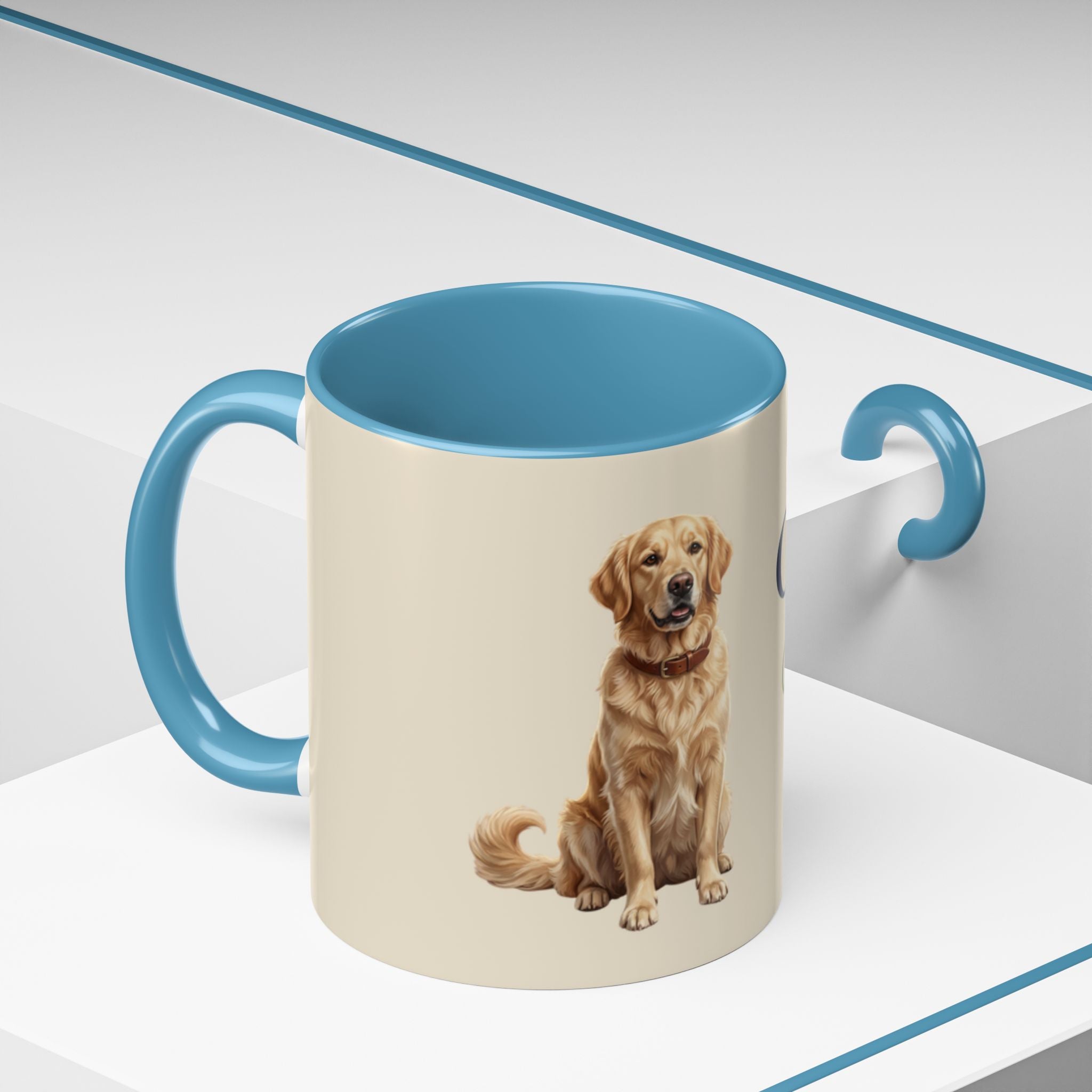 Personalized Golden Retriever Mug | Custom Name & Message Dog Mom Dad Coffee Mug