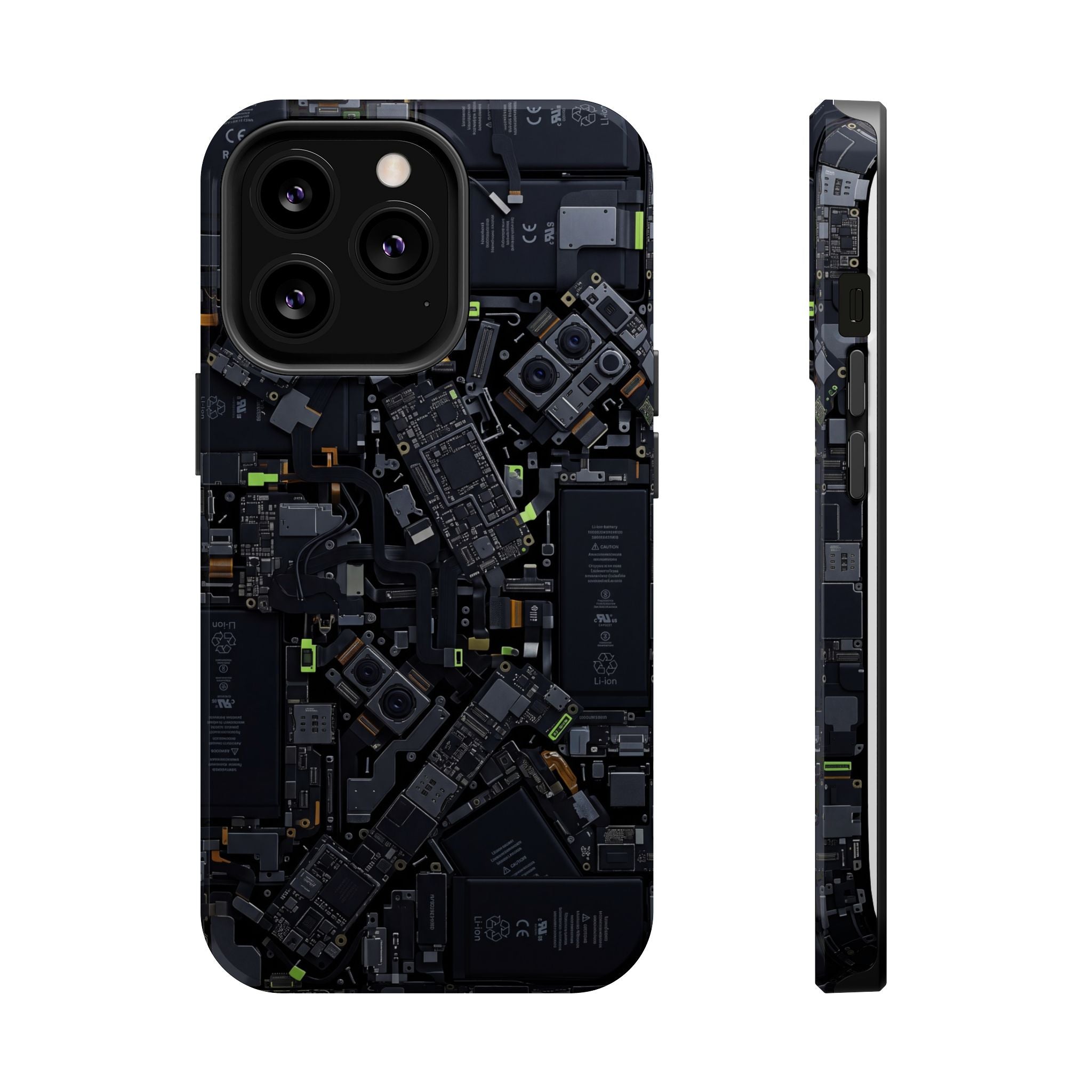 Circuit Core Phone Case — Motherboard Print Wireless Charging Cover